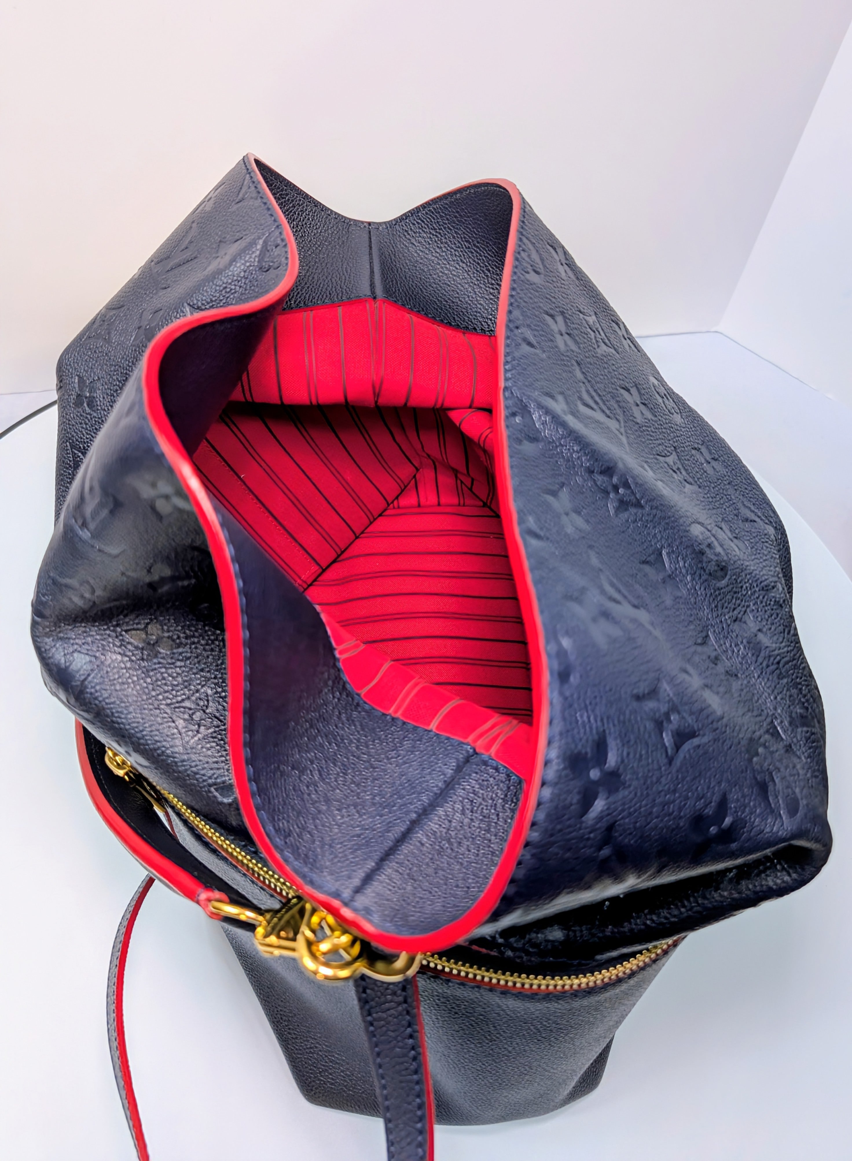 Louis Vuitton Dark Navy Monogram Empriente Leather Melie Hobo Bag