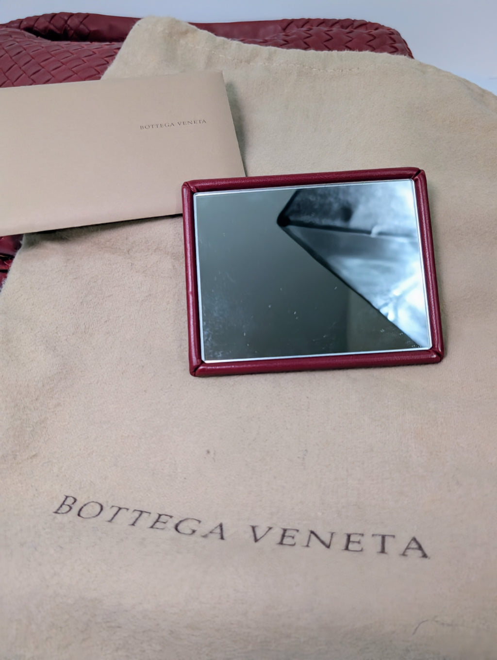 Bottega Veneta Red Napa Leather Hobo Campana Bag
