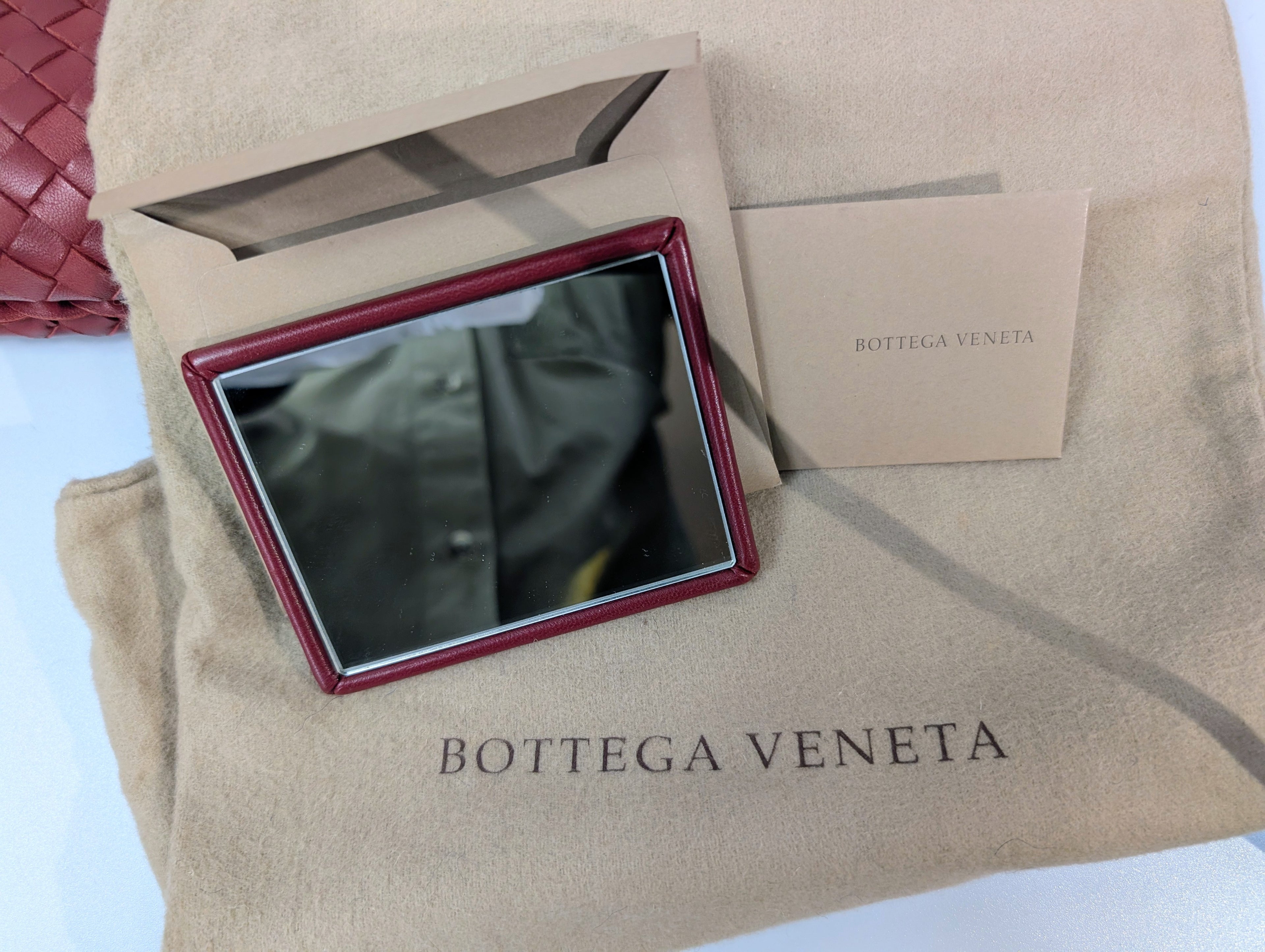 Bottega Veneta Red Napa Leather Hobo Campana Bag