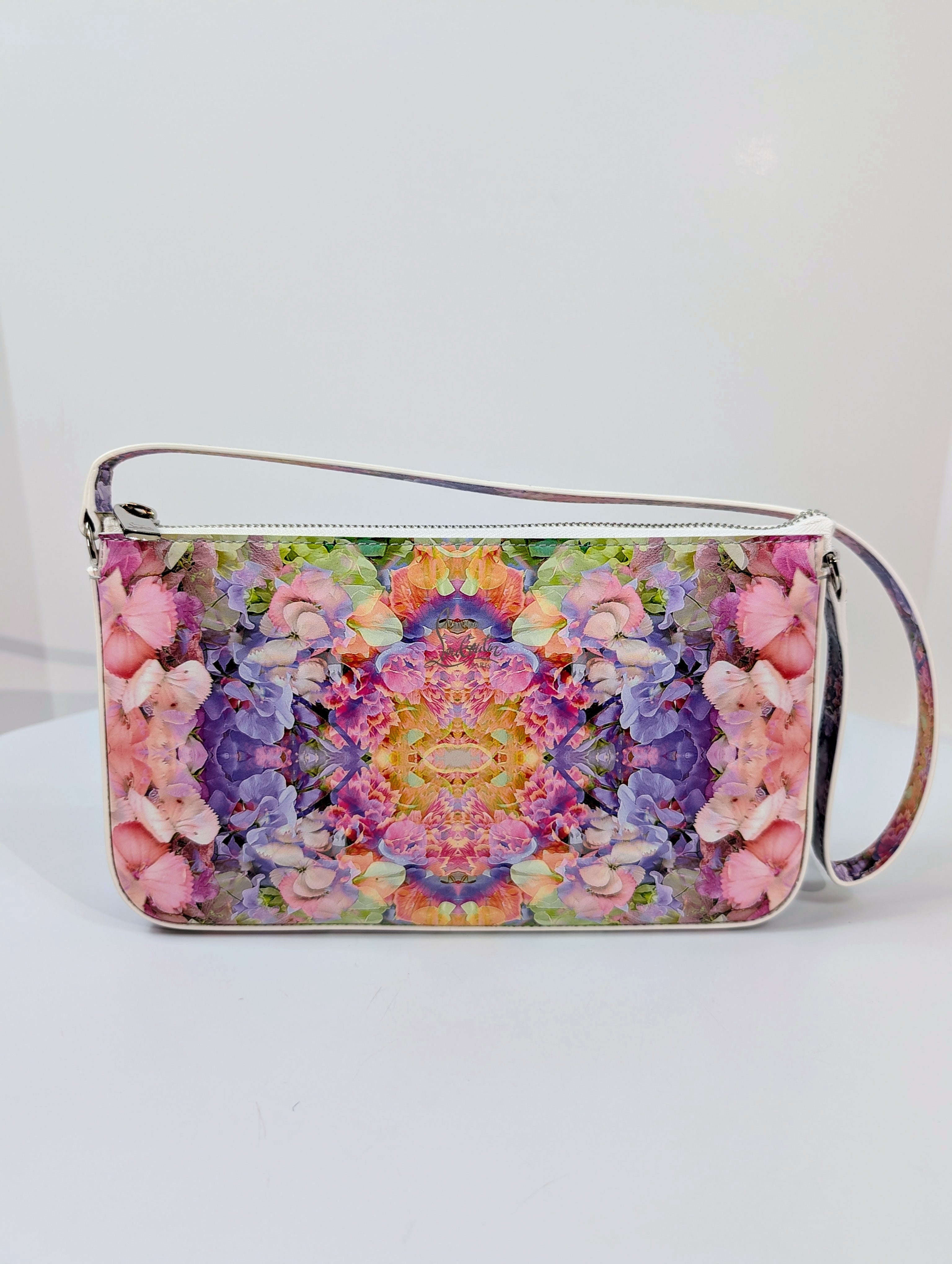 Christian Louboutin NWT Floral Kaleidoscope Naplak Leather Cabata Mini Pouch