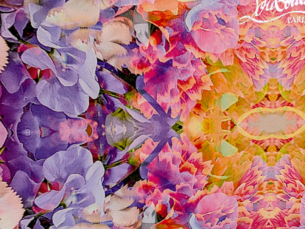 Christian Louboutin NWT Floral Kaleidoscope Naplak Leather Cabata Mini Pouch