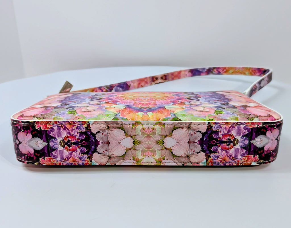 Christian Louboutin NWT Floral Kaleidoscope Naplak Leather Cabata Mini Pouch