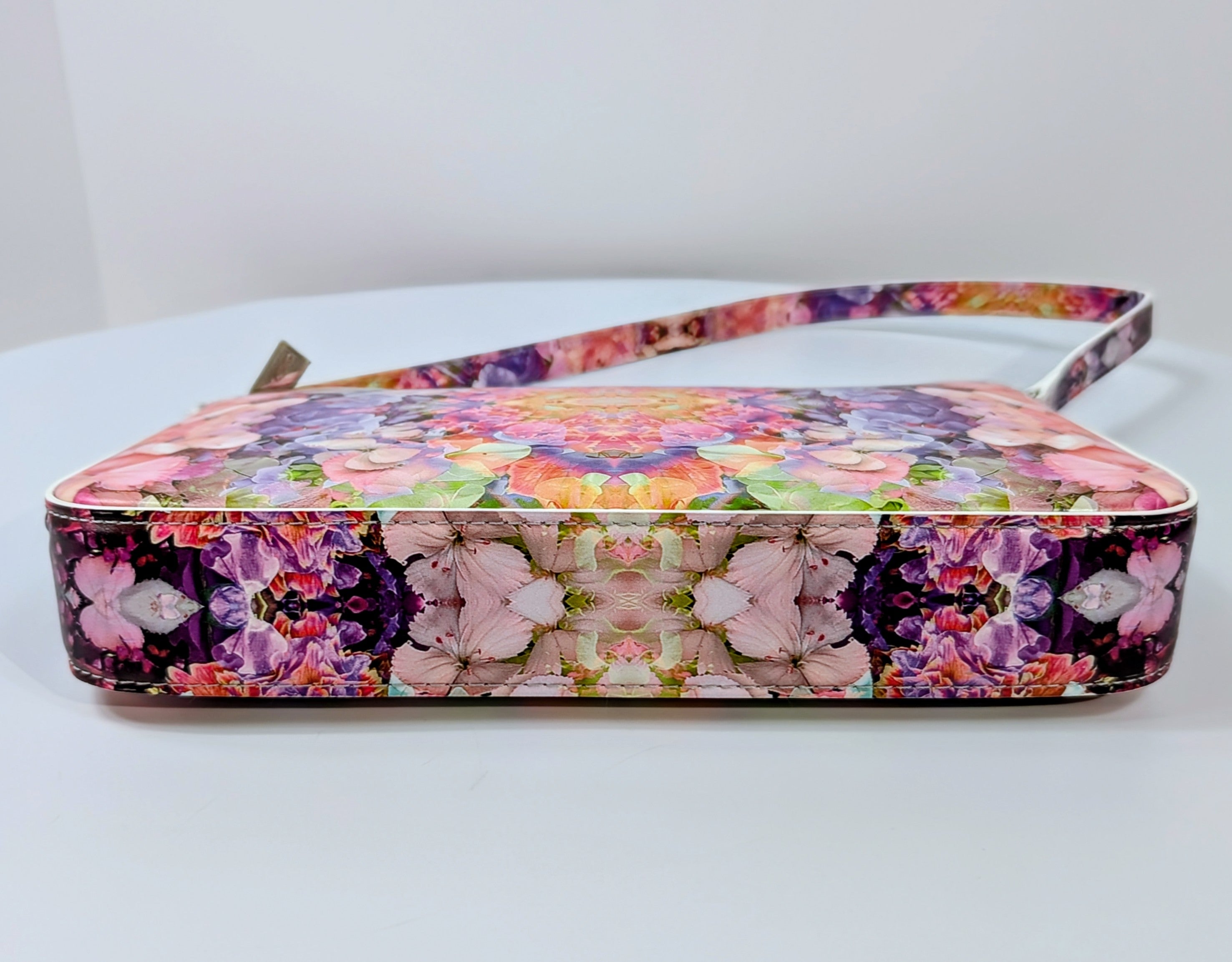 Christian Louboutin NWT Floral Kaleidoscope Naplak Leather Cabata Mini Pouch