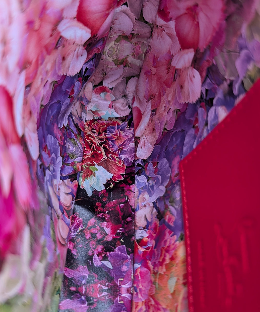 Christian Louboutin NWT Floral Kaleidoscope Naplak Leather Cabata Mini Pouch