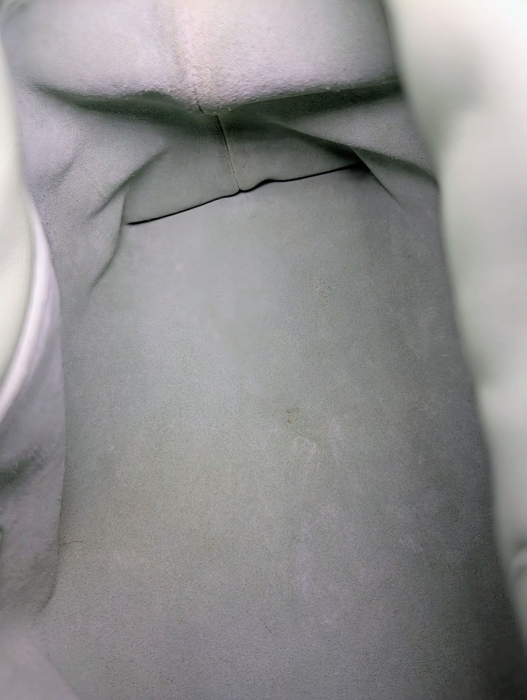 Loewe Flamenco Clutch in Pale Celadon Nappa Leather with Tonal Donut and Fabric Chains