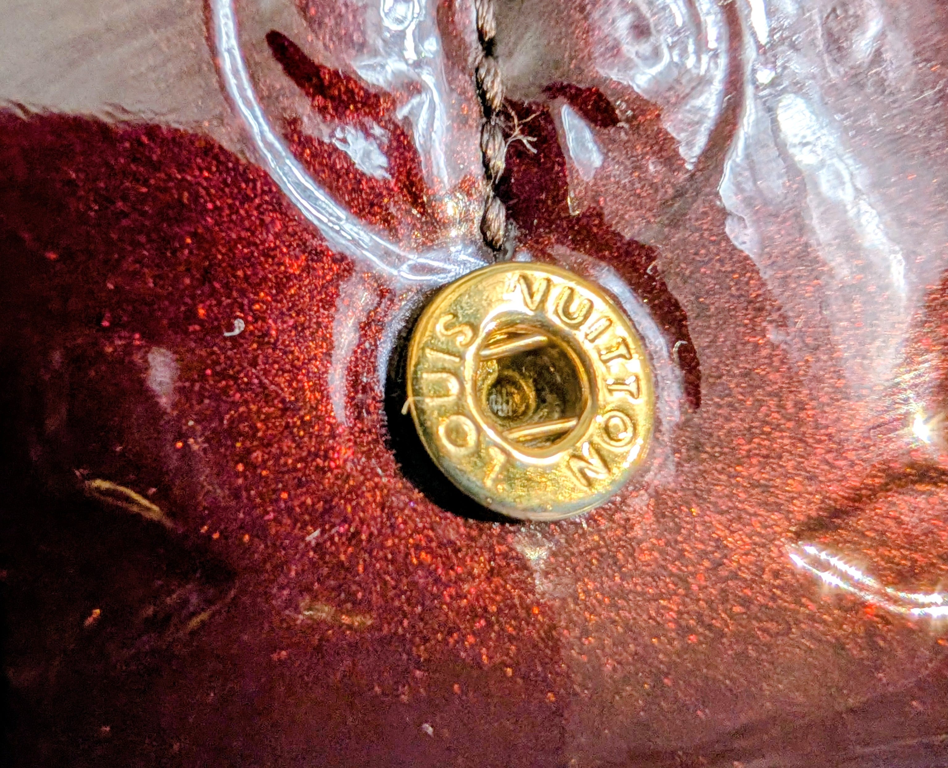 Louis Vuitton Houston Copper Monogram Vernis Leather Tote Bag and Matching LV Wallet