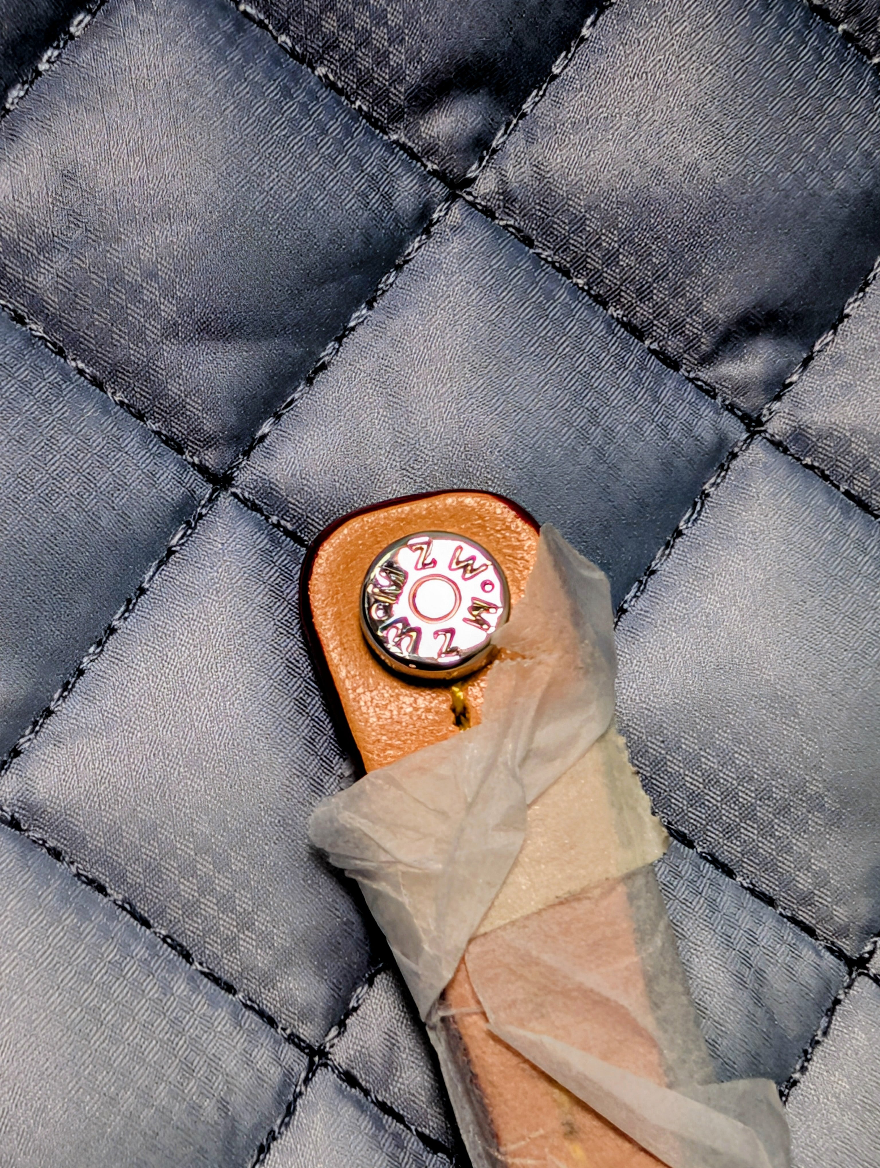 SOLD: MZ Wallace Blue Quilted Ombre Nylon Crossbody Bag