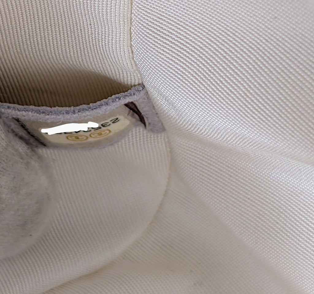 Chanel White Classic Shopping Tote (GST successor) Turnlock Bag