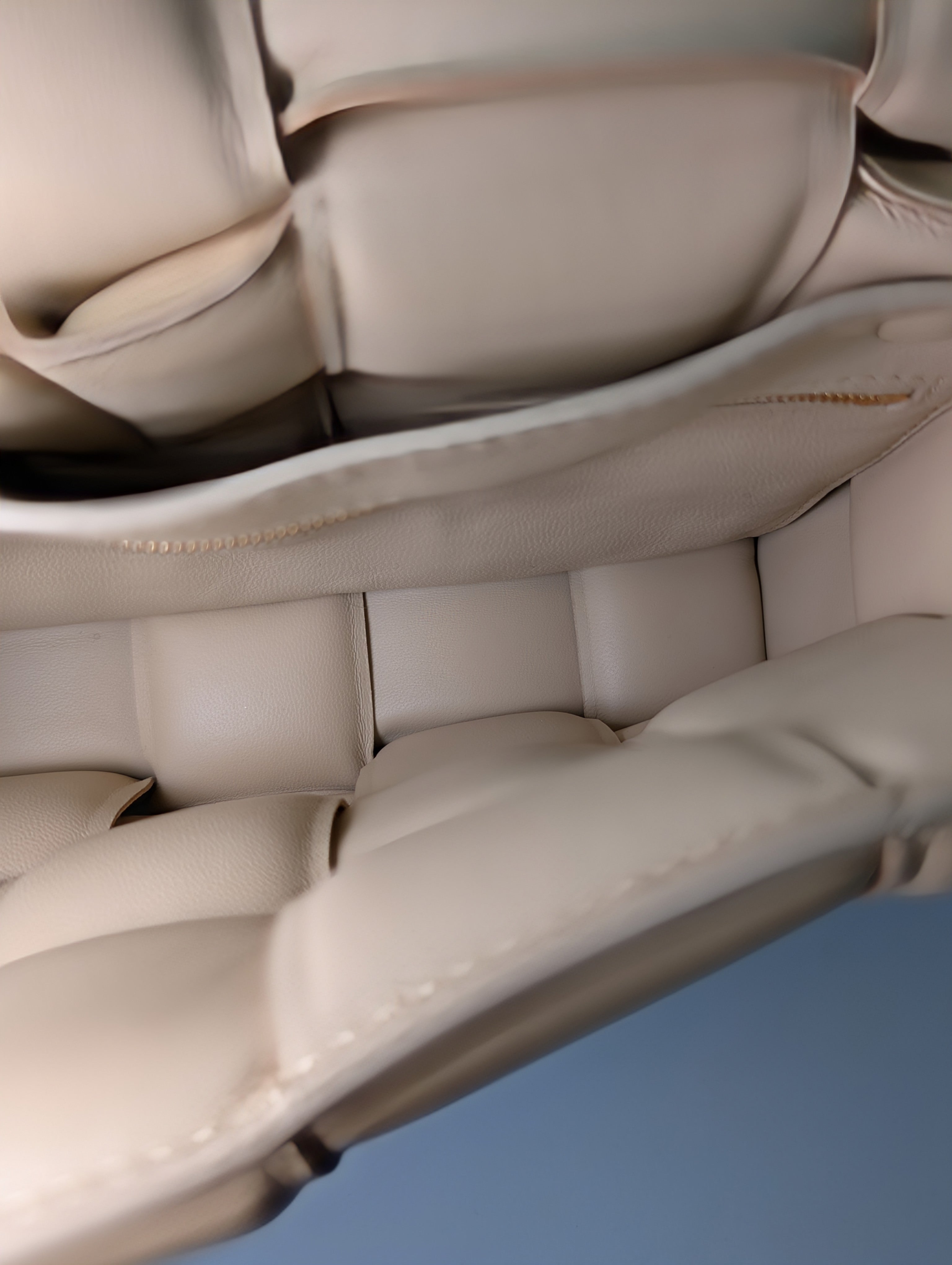 Bottega Veneta Cream Lambskin “The Chain” Cassette Shoulder Bag