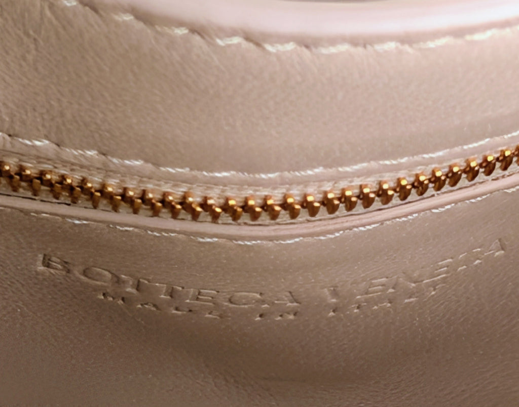 Bottega Veneta Cream Lambskin “The Chain” Cassette Shoulder Bag