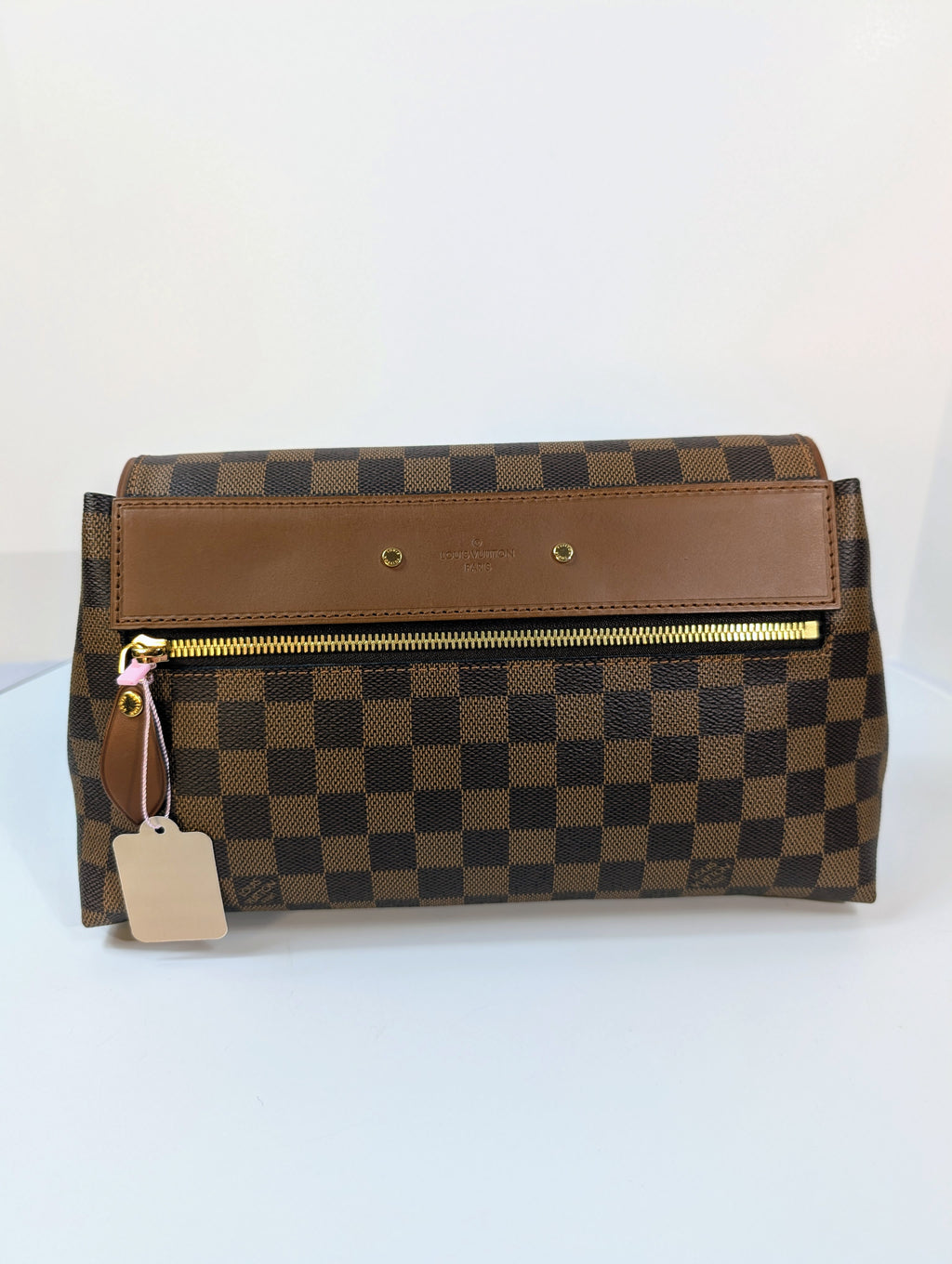 Louis Vuitton Brown Damier Ebene Canvas Pallas Clutch