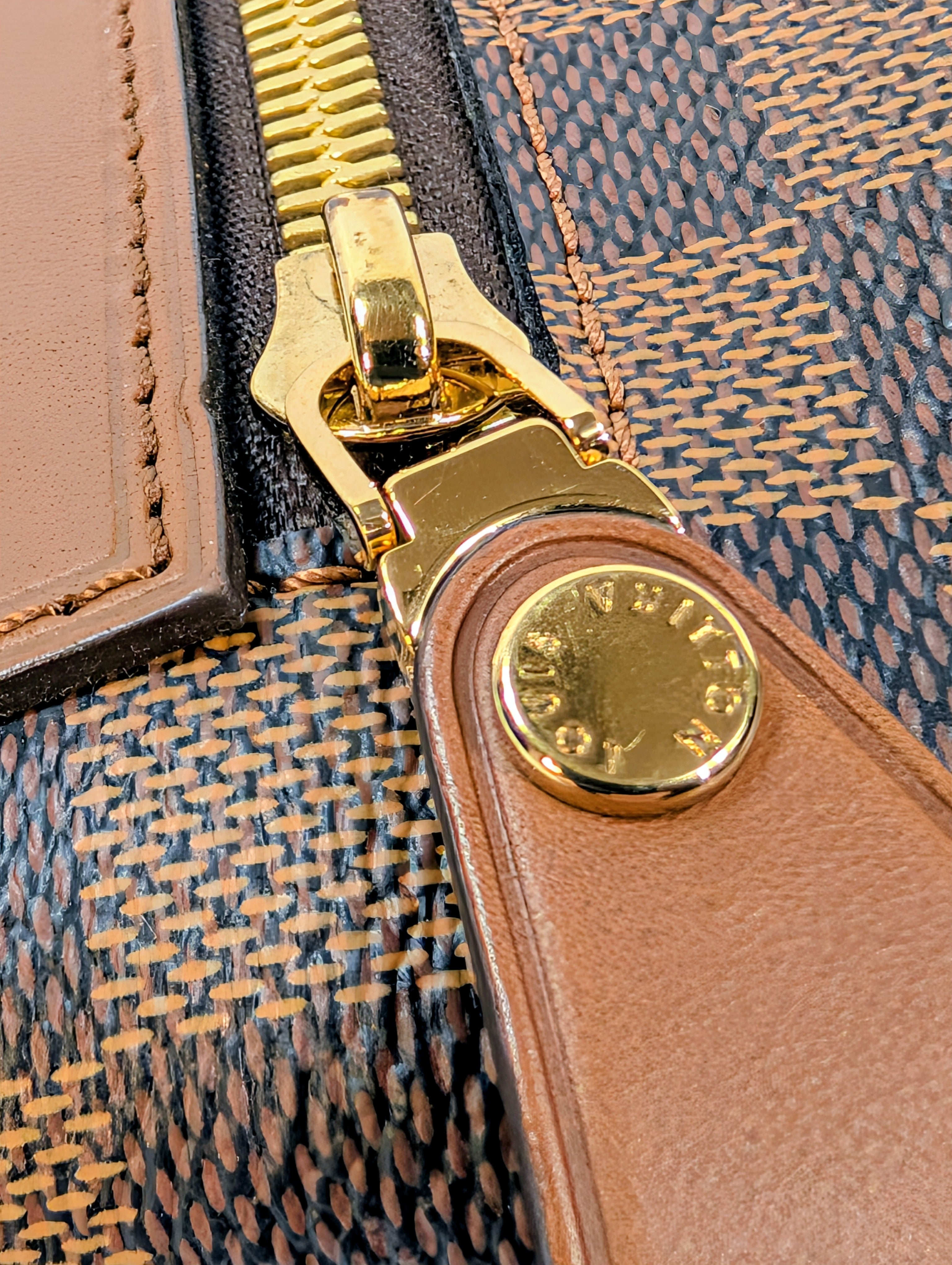 Louis Vuitton Brown Damier Ebene Canvas Pallas Clutch