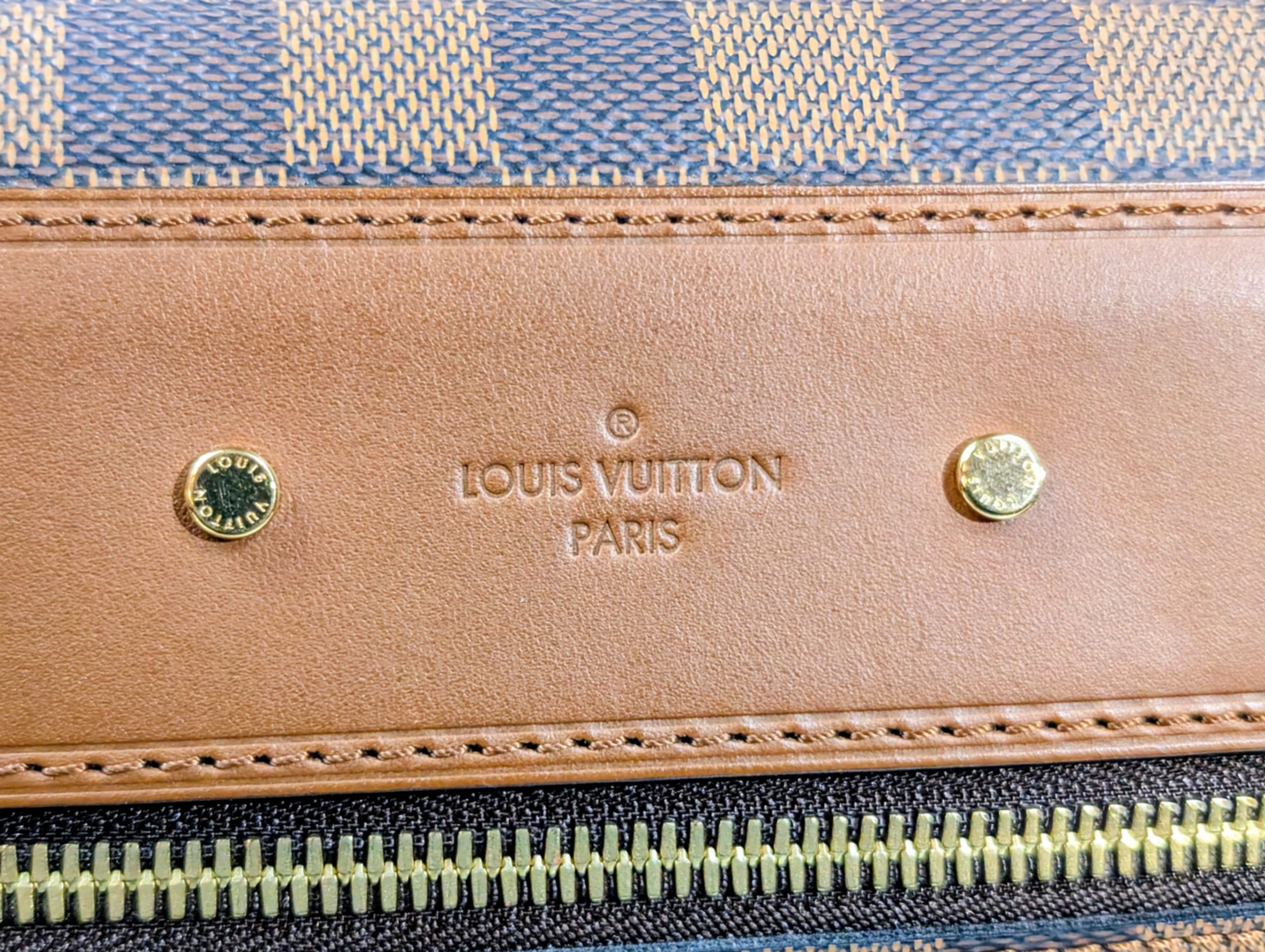 Louis Vuitton Brown Damier Ebene Canvas Pallas Clutch