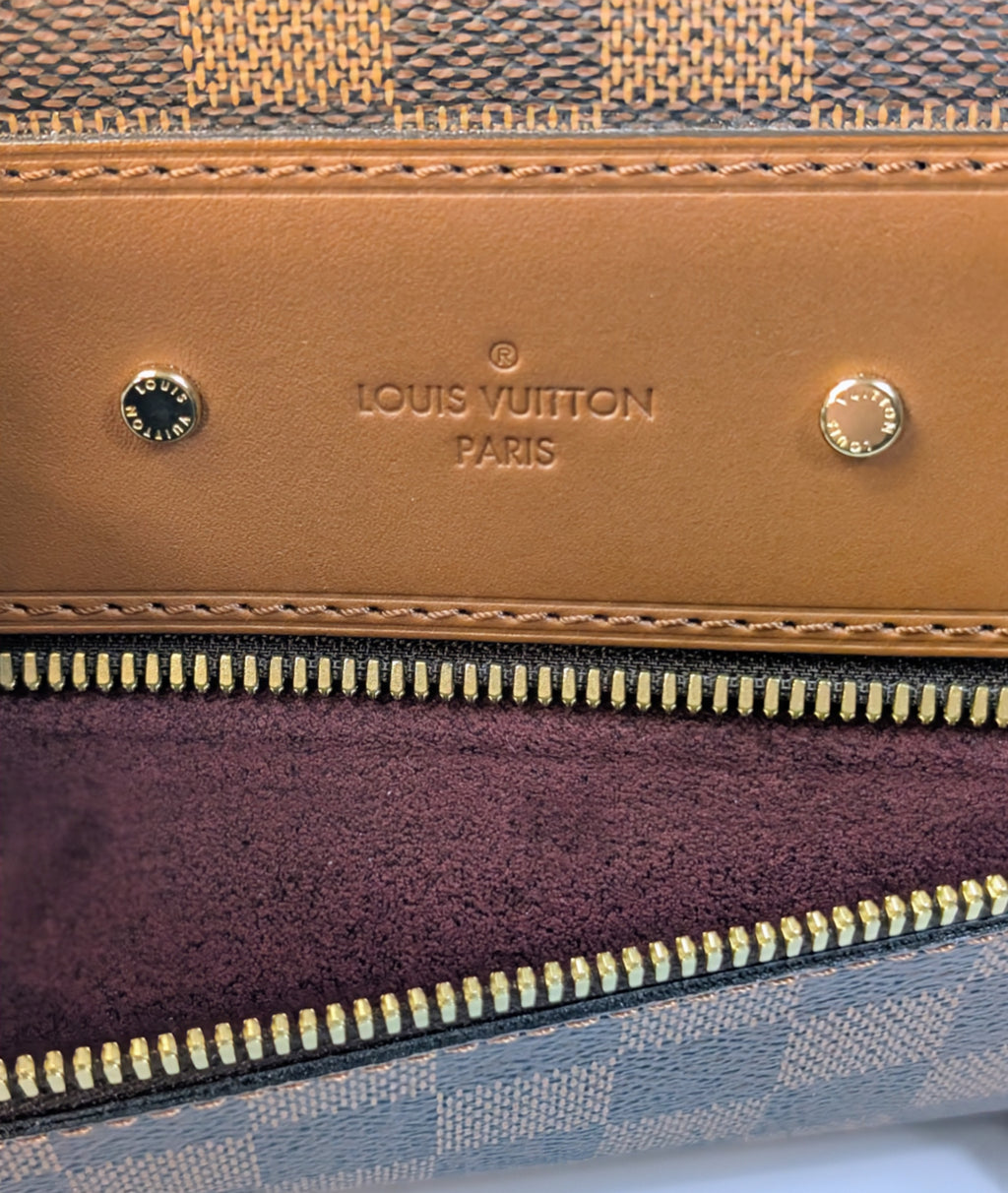 Louis Vuitton Brown Damier Ebene Canvas Pallas Clutch