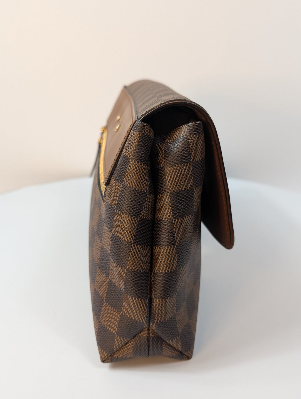 Louis Vuitton Brown Damier Ebene Canvas Pallas Clutch
