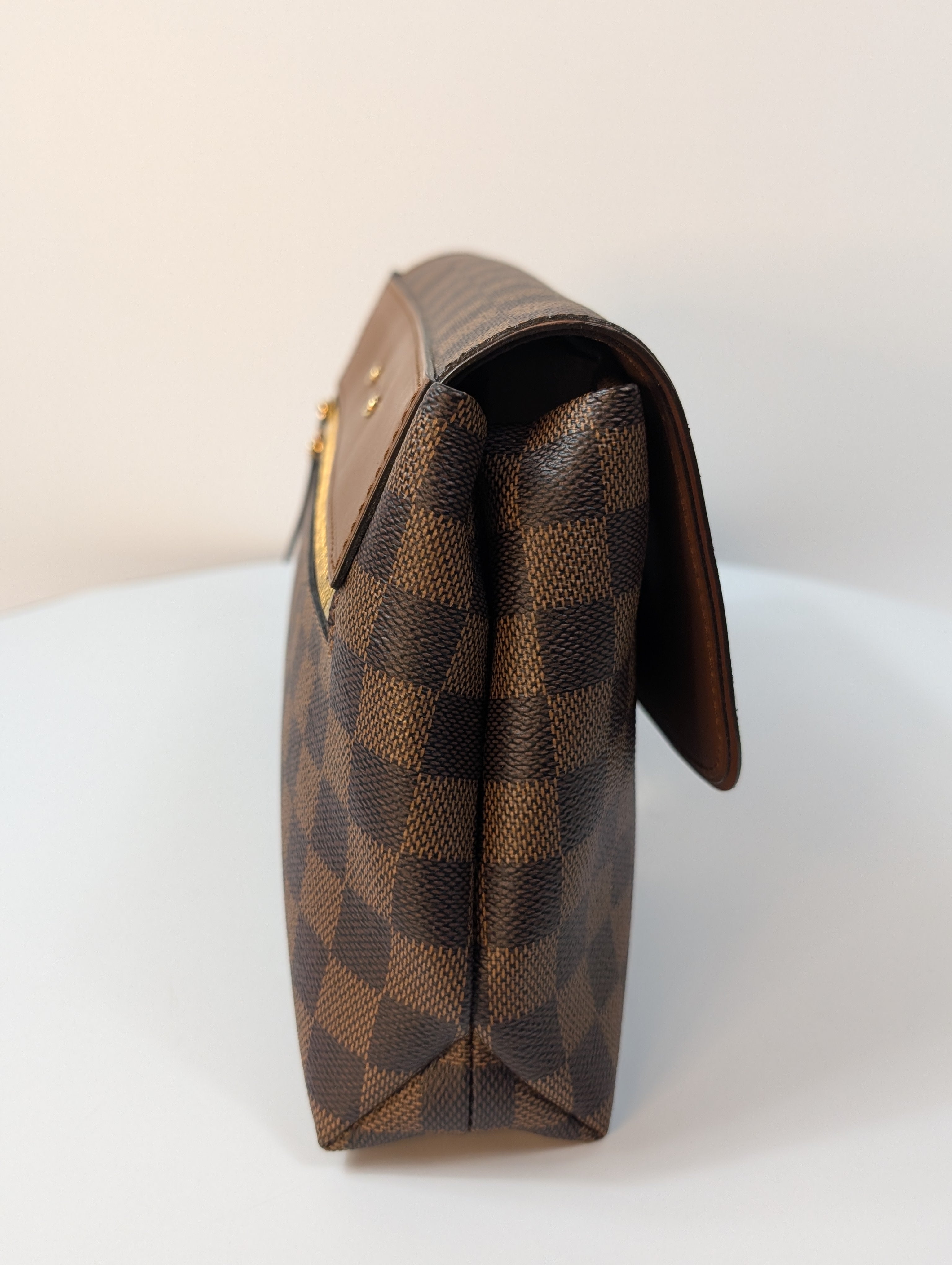 Louis Vuitton Brown Damier Ebene Canvas Pallas Clutch