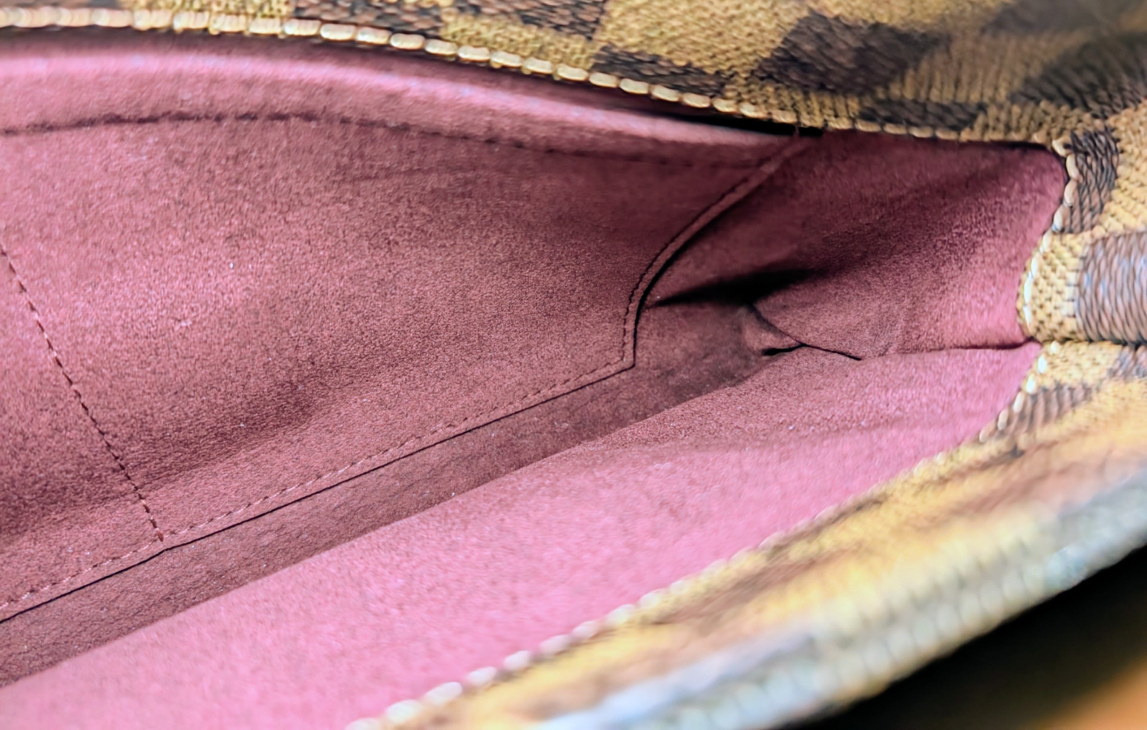 Louis Vuitton Brown Damier Ebene Canvas Pallas Clutch