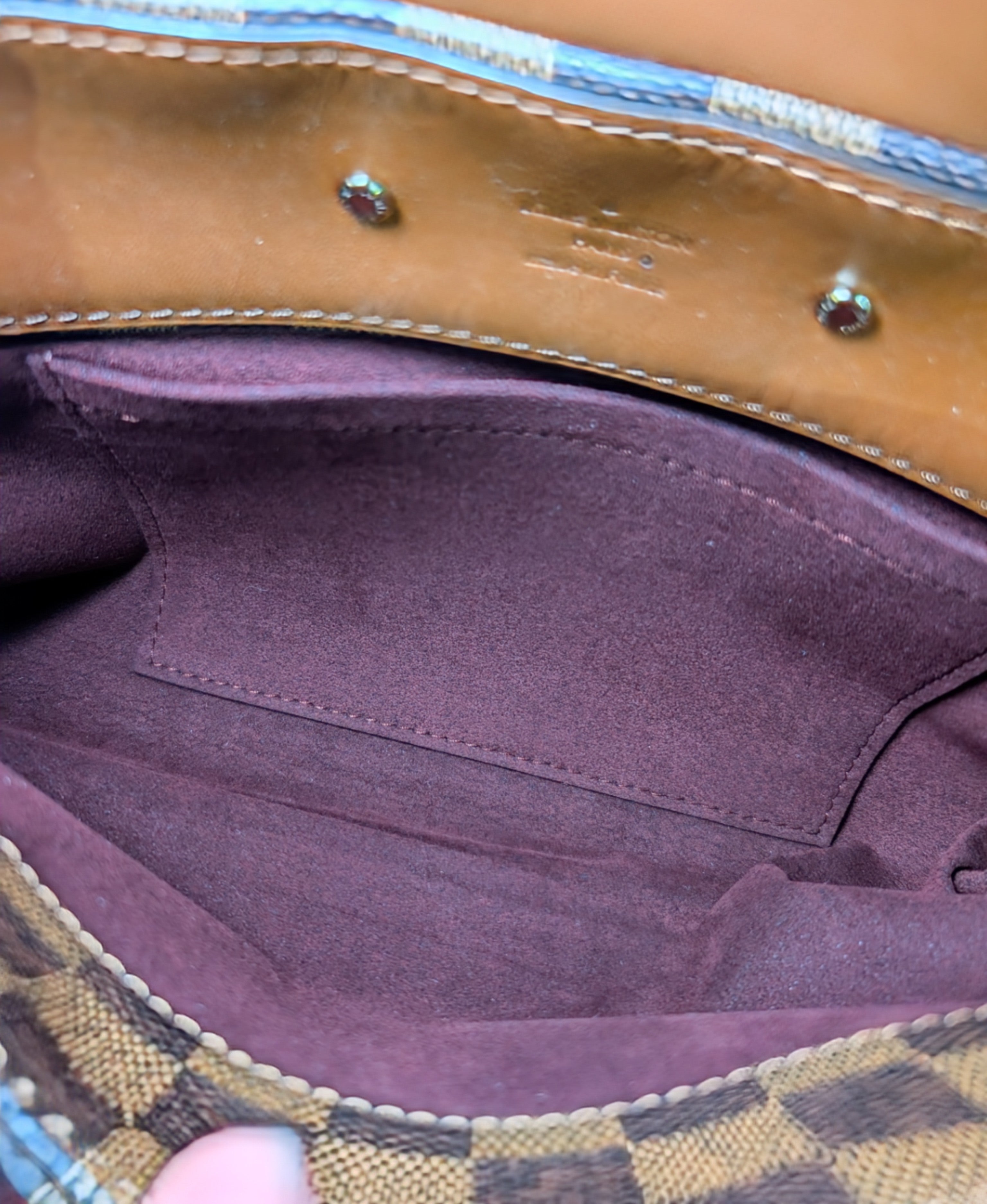 Louis Vuitton Brown Damier Ebene Canvas Pallas Clutch