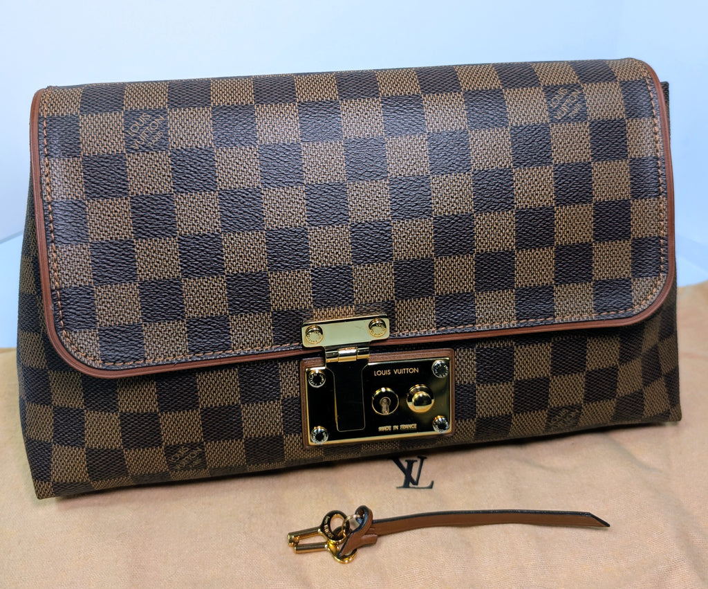 Louis Vuitton Brown Damier Ebene Canvas Pallas Clutch