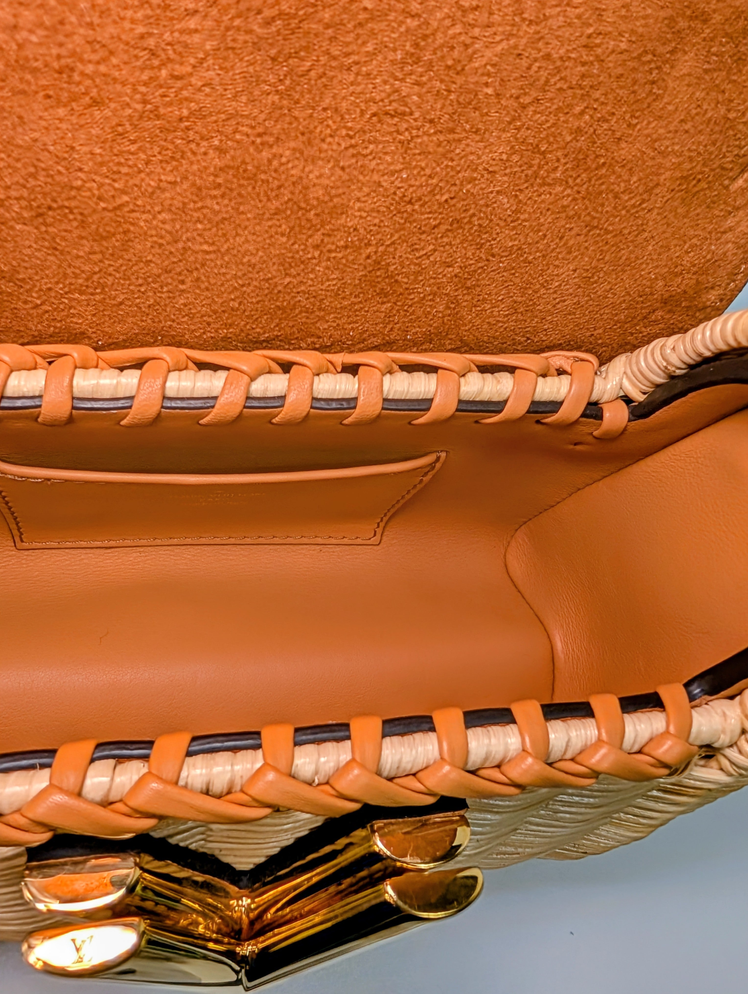 Louis Vuitton Damier Wicker Rattan Monogram Canvas Twist PM Shoulder Bag