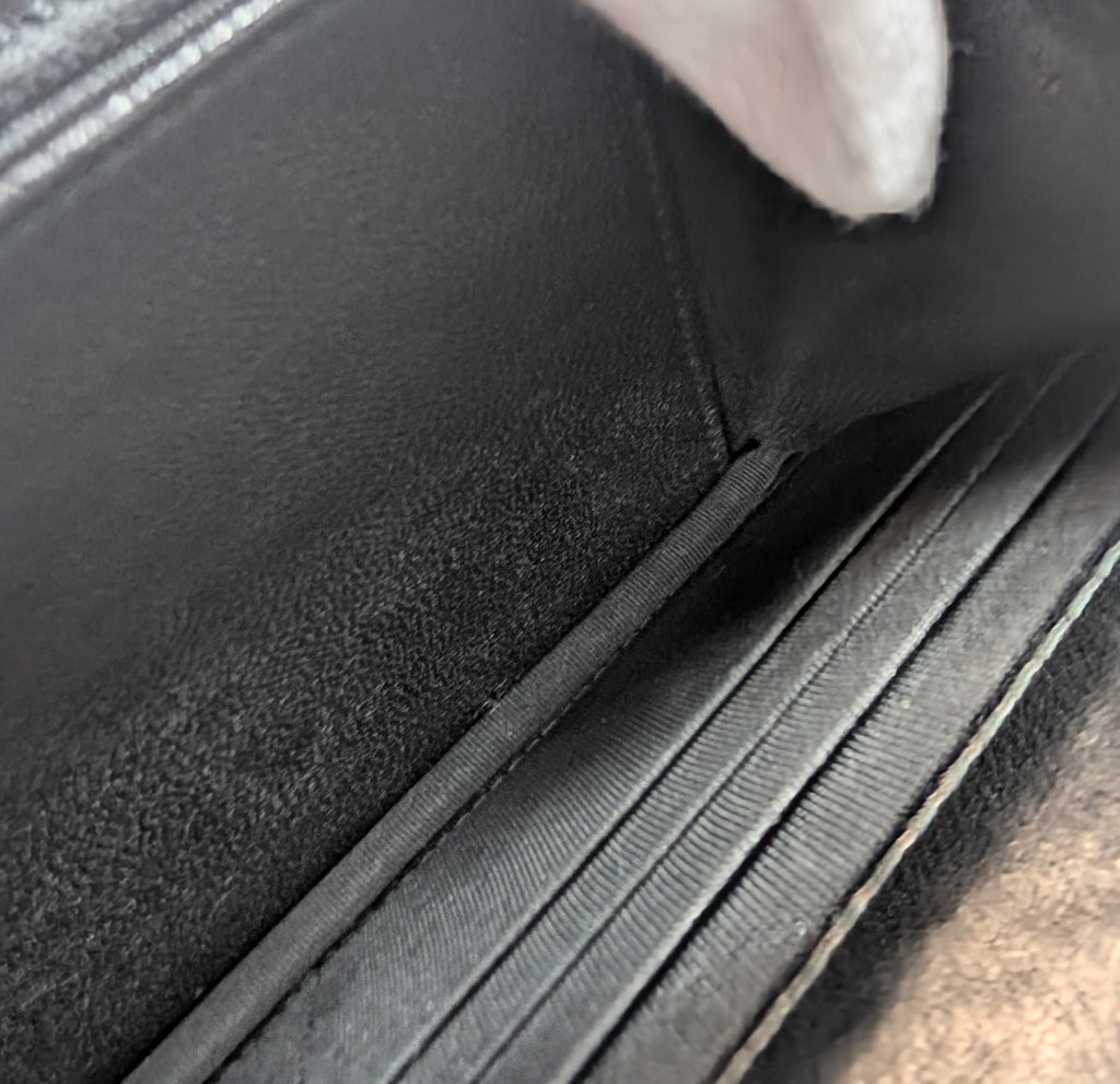 Chanel Special Edition Reissue Black Studded Chevron Calfskin Wallet on Chain (WOC)