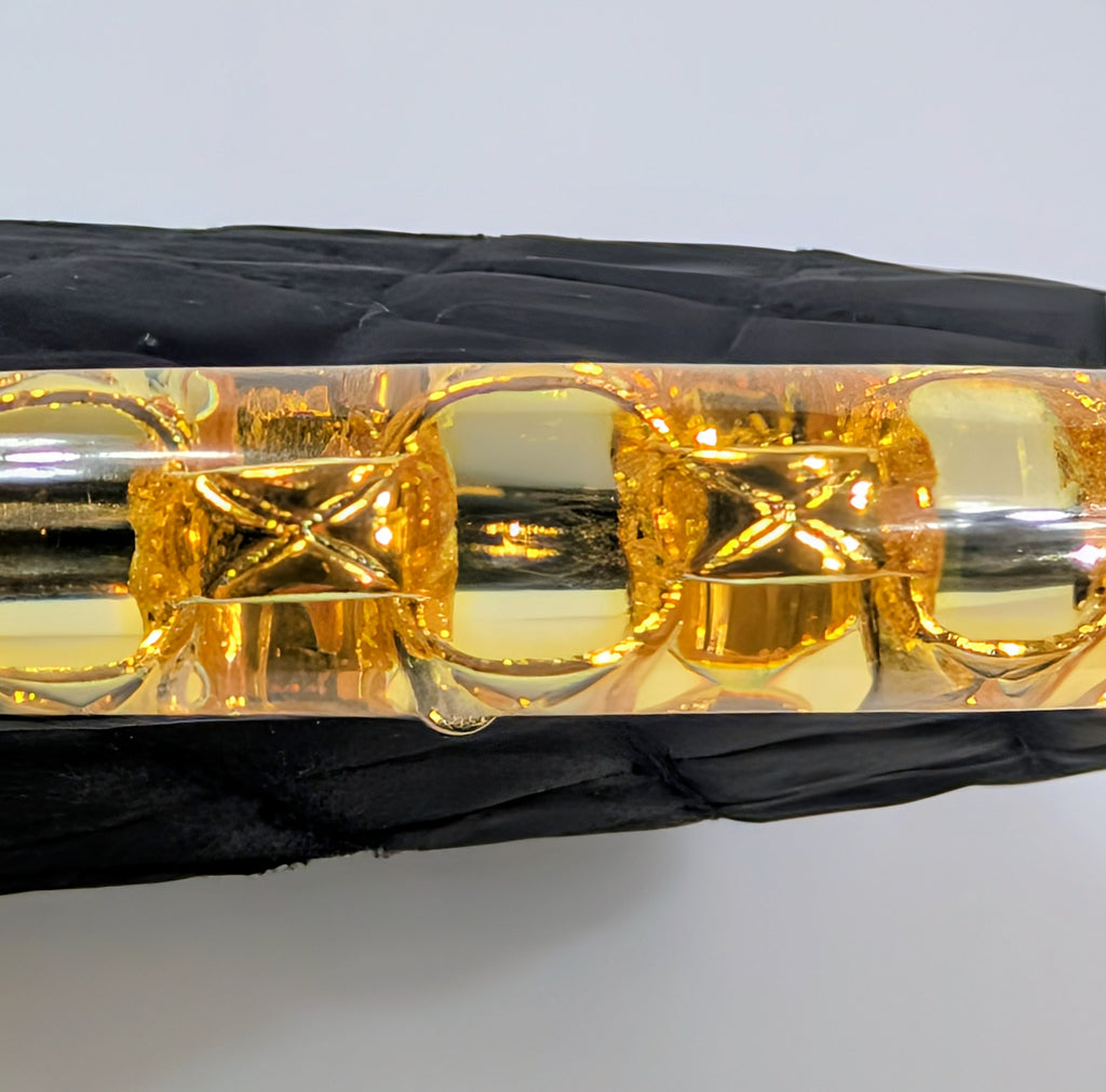 Chanel Vintage Black Quilted Satin Frame Top Handle Bag