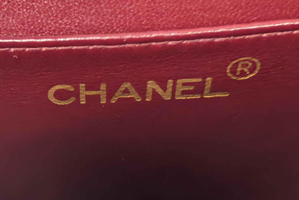 Chanel Vintage Classic Mademoiselle Diana Black Quilted Lambskin Flap Bag, 24K Gold Plated Hardware