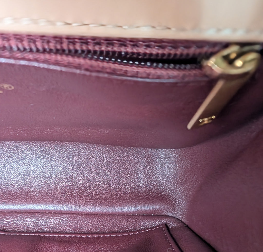 Chanel Rare Vintage Beige Caviar Filigree Flap Bag