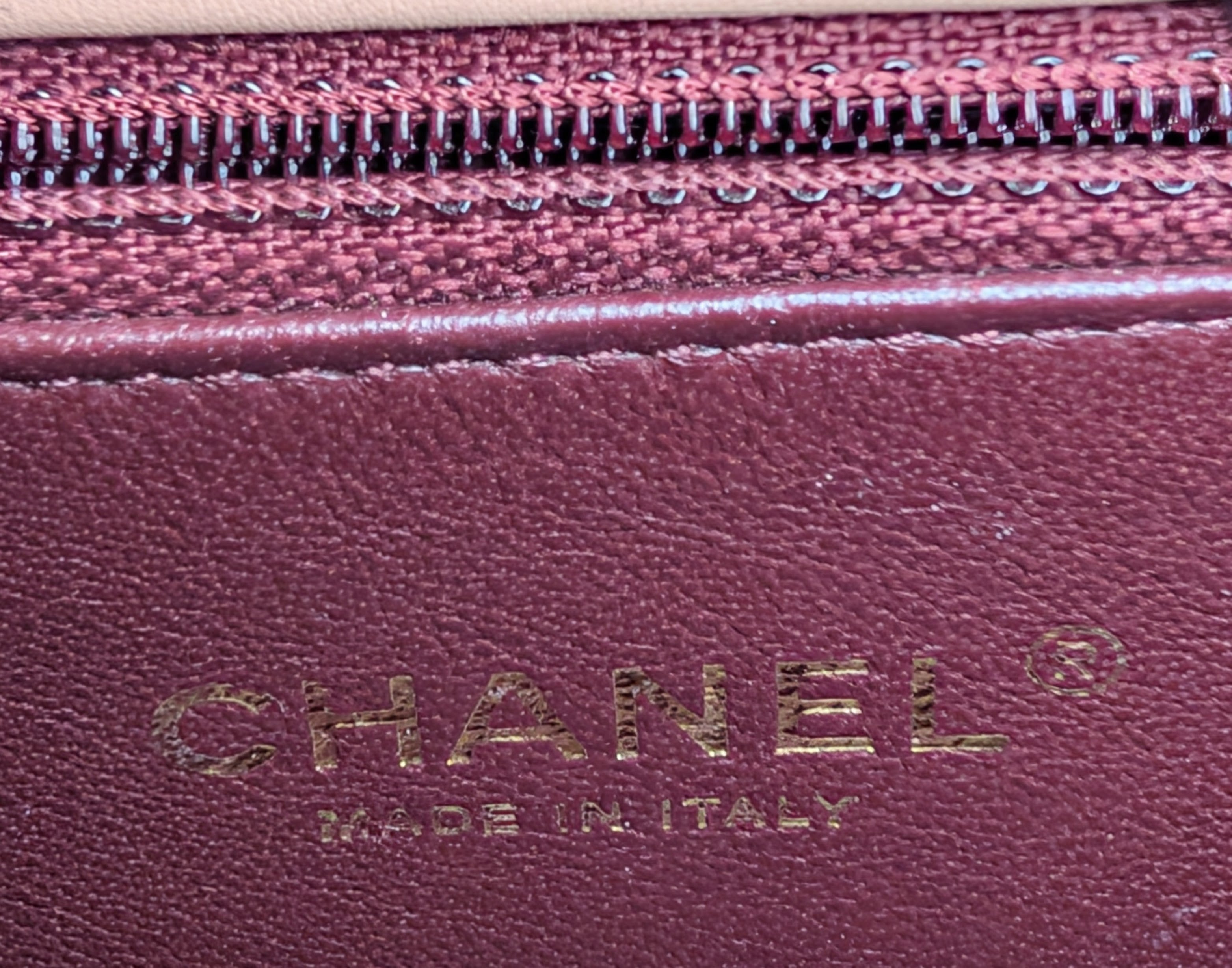 Chanel Rare Vintage Beige Caviar Filigree Flap Bag