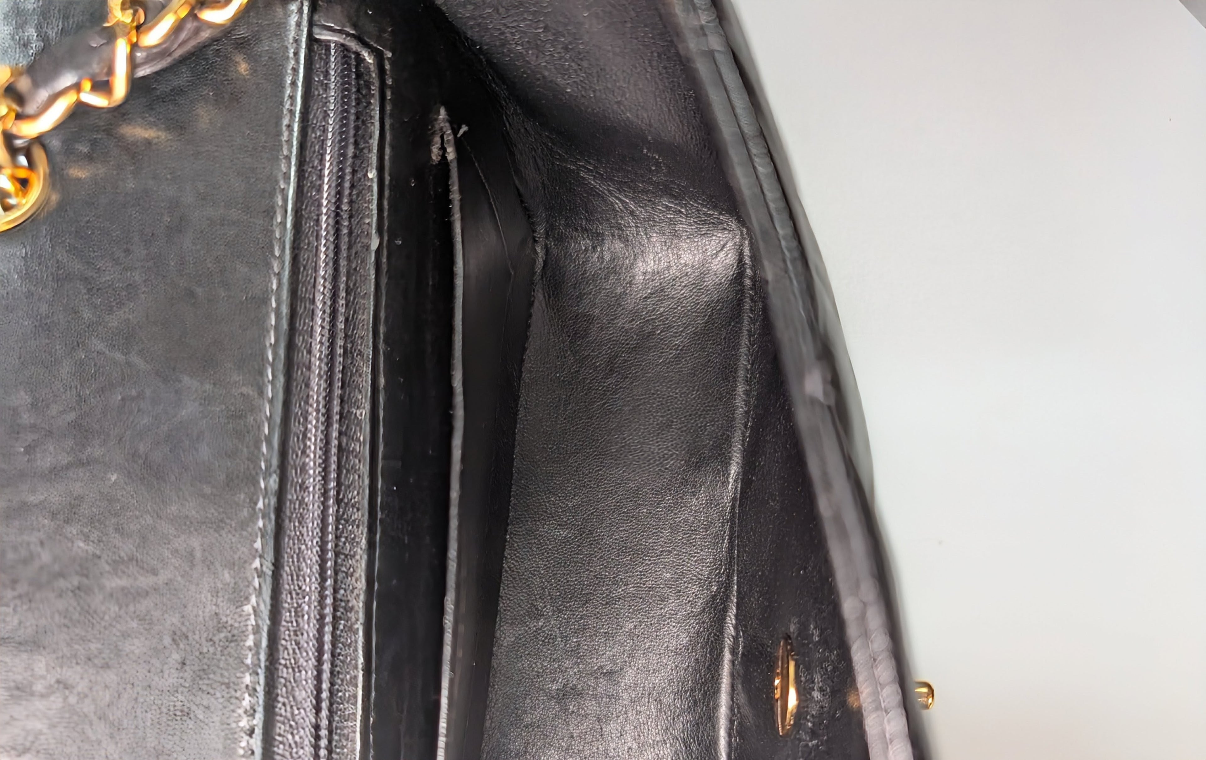 Chanel Vintage Black Medium Diana Quilted Lambskin Flap Bag