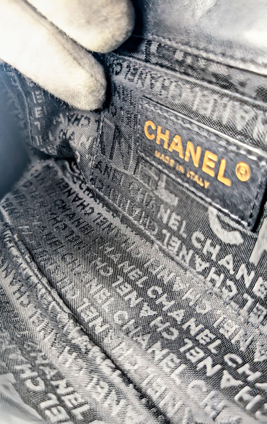 Chanel Black Lambskin Chocolate Bar Mini Flap Bag