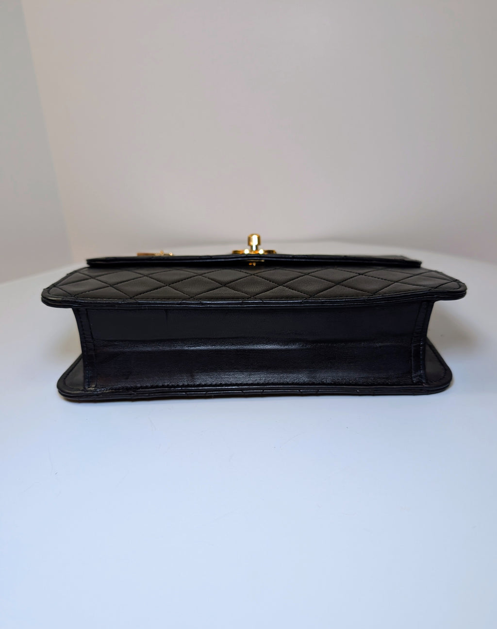 Chanel Vintage Black Lambskin Quilted Flap Bag with 31 Rue Cambon Medallion