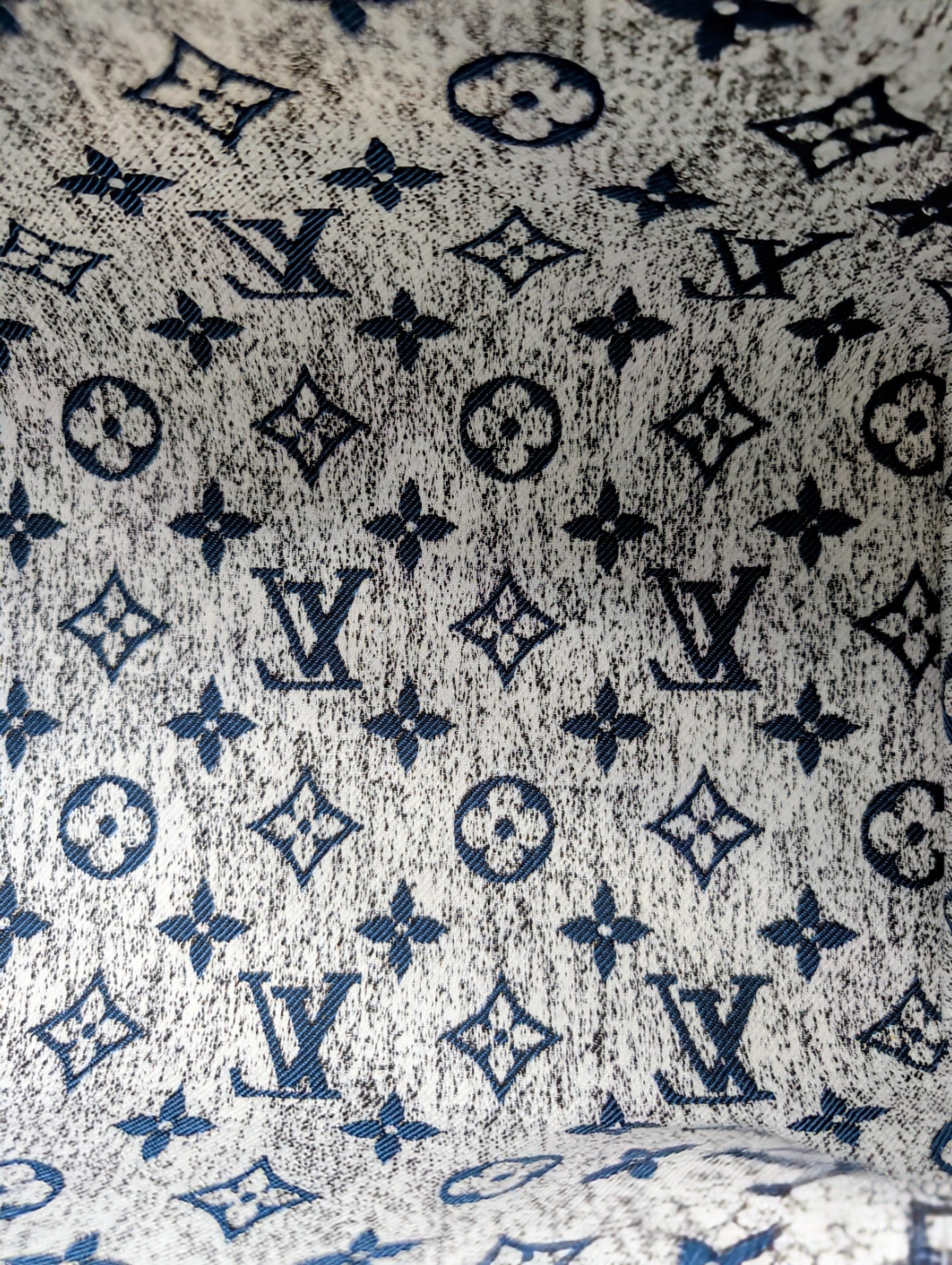 Louis Vuitton Denim Jacquard Monogram Speedy Bandoulière 25