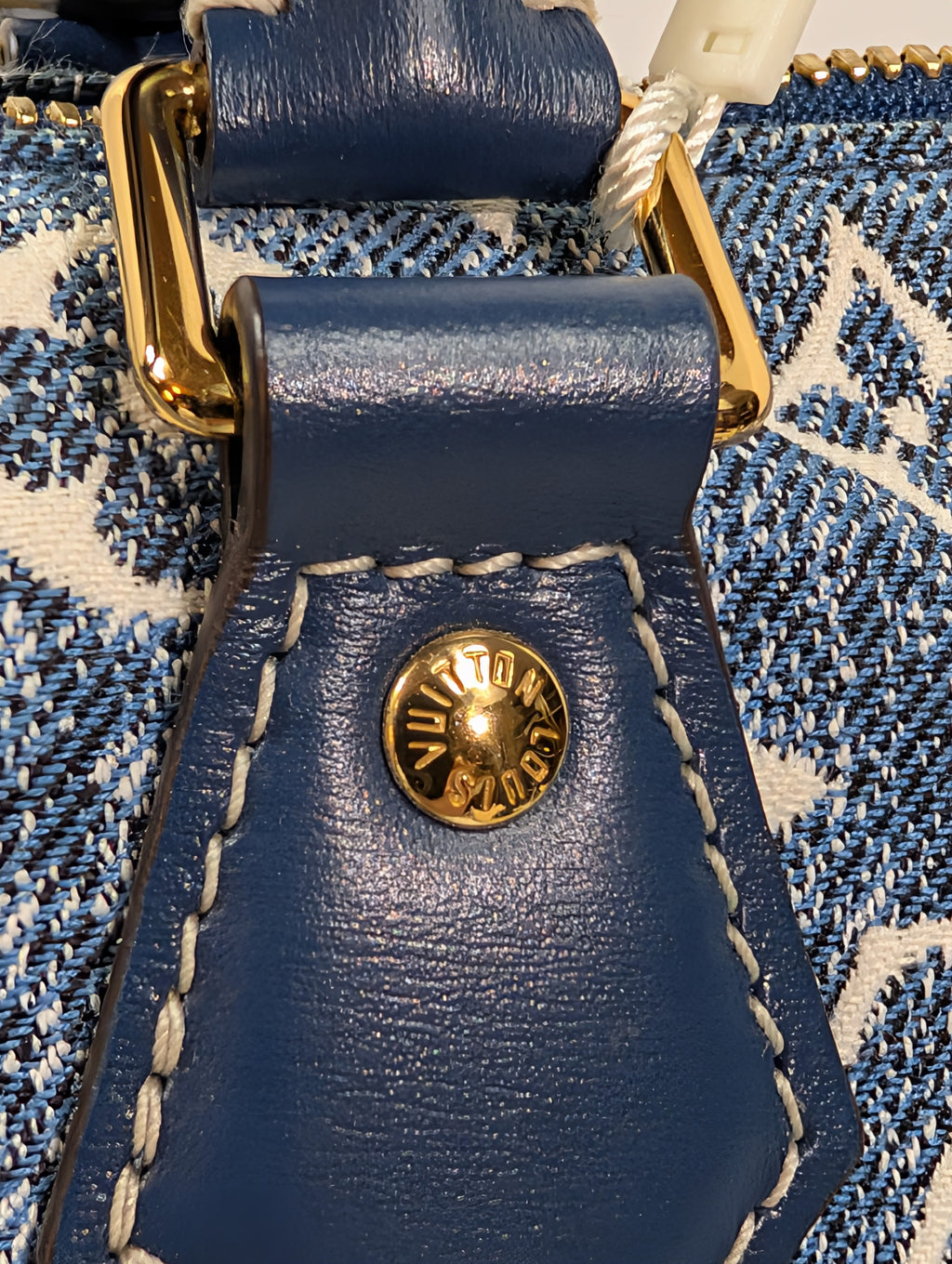 Louis Vuitton Denim Jacquard Monogram Speedy Bandoulière 25