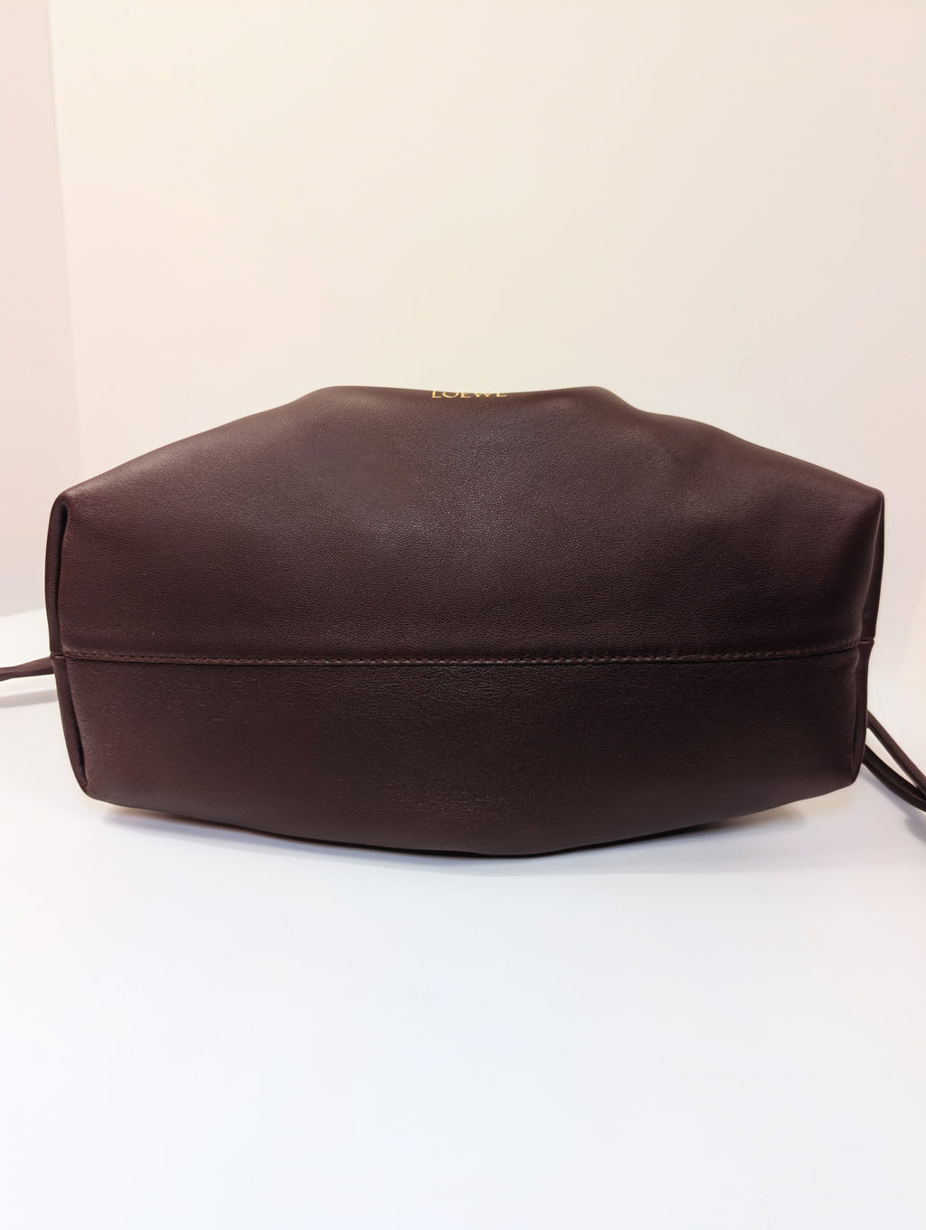 NWT Loewe Medium Flamenco Purse in Burgundy Nappa Lambskin, with Two Straps