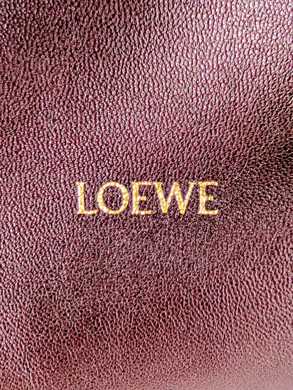NWT Loewe Medium Flamenco Purse in Burgundy Nappa Lambskin, with Two Straps