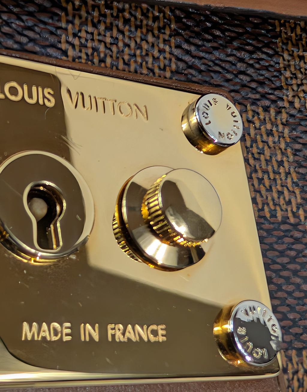 Louis Vuitton Brown Damier Ebene Canvas Pallas Clutch