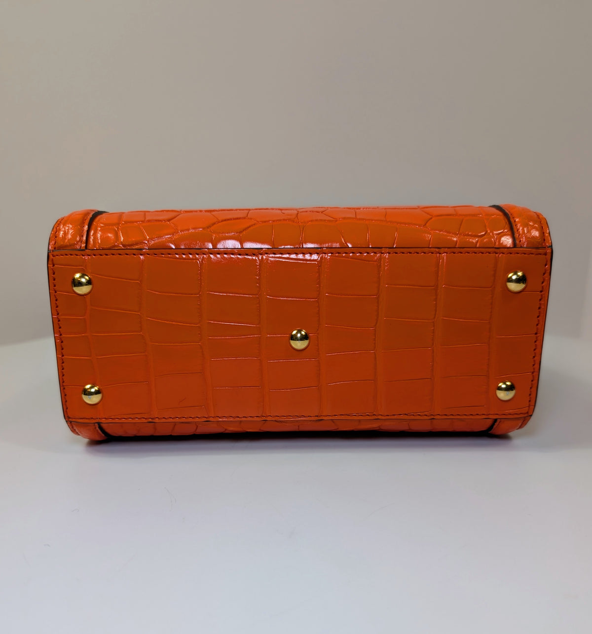 Gucci Rare Orange Crocodile Small Diana Tote Bag Complete Collector’s Set