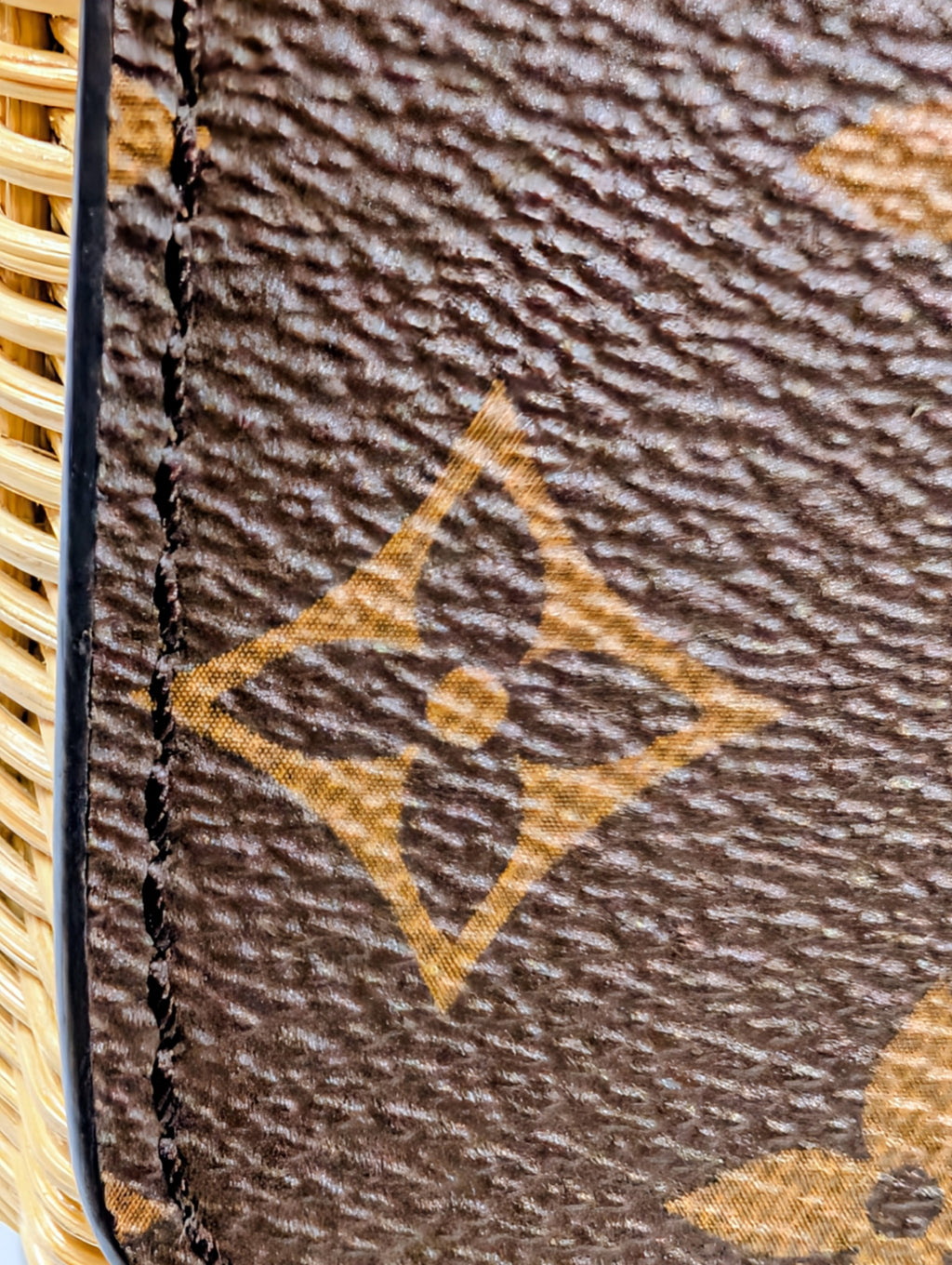 Louis Vuitton Damier Wicker Rattan Monogram Canvas Twist PM Shoulder Bag