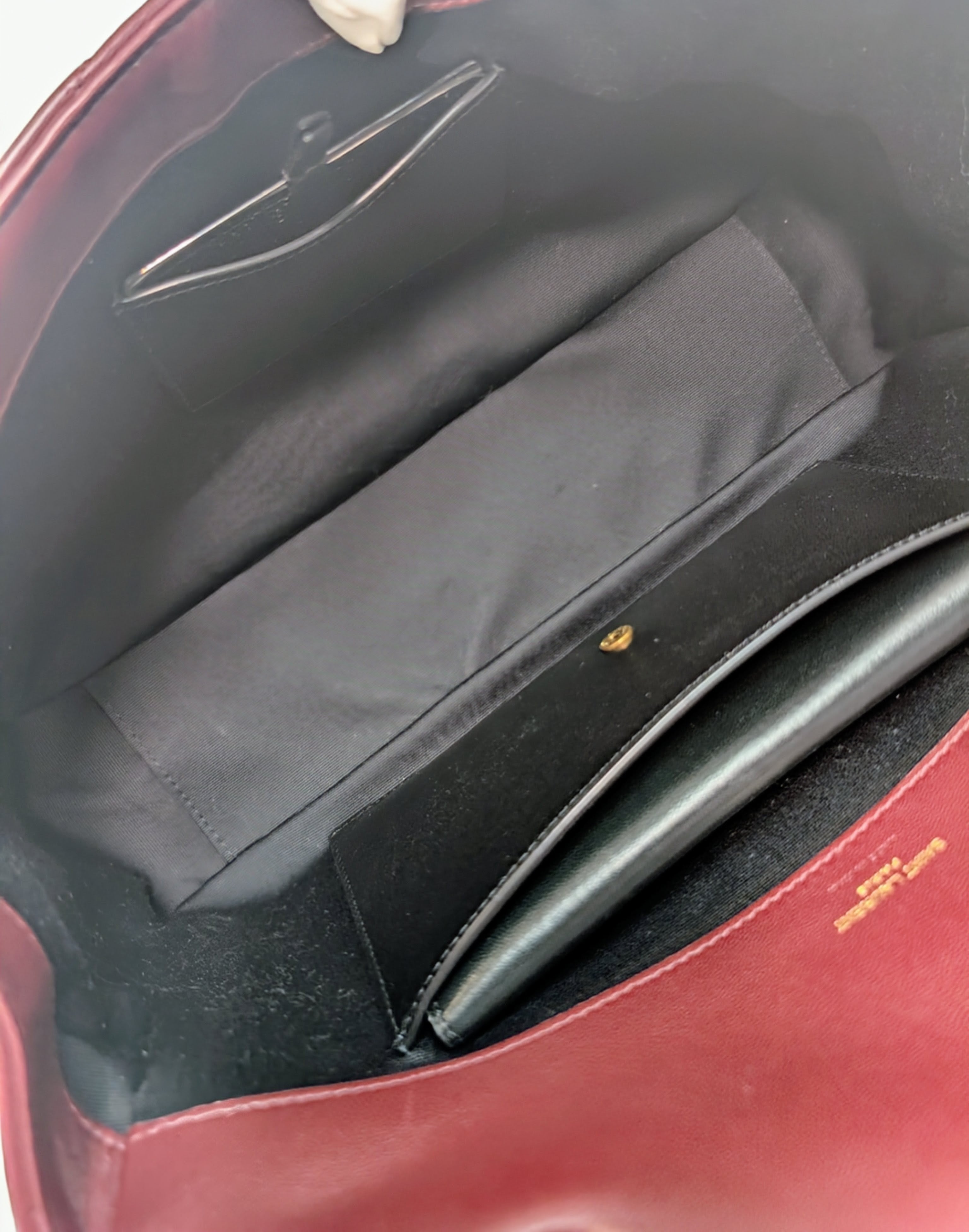 YSL Saint Laurent Burgundy "Puffer" Quilted Loulou Shoulder Bag Collection