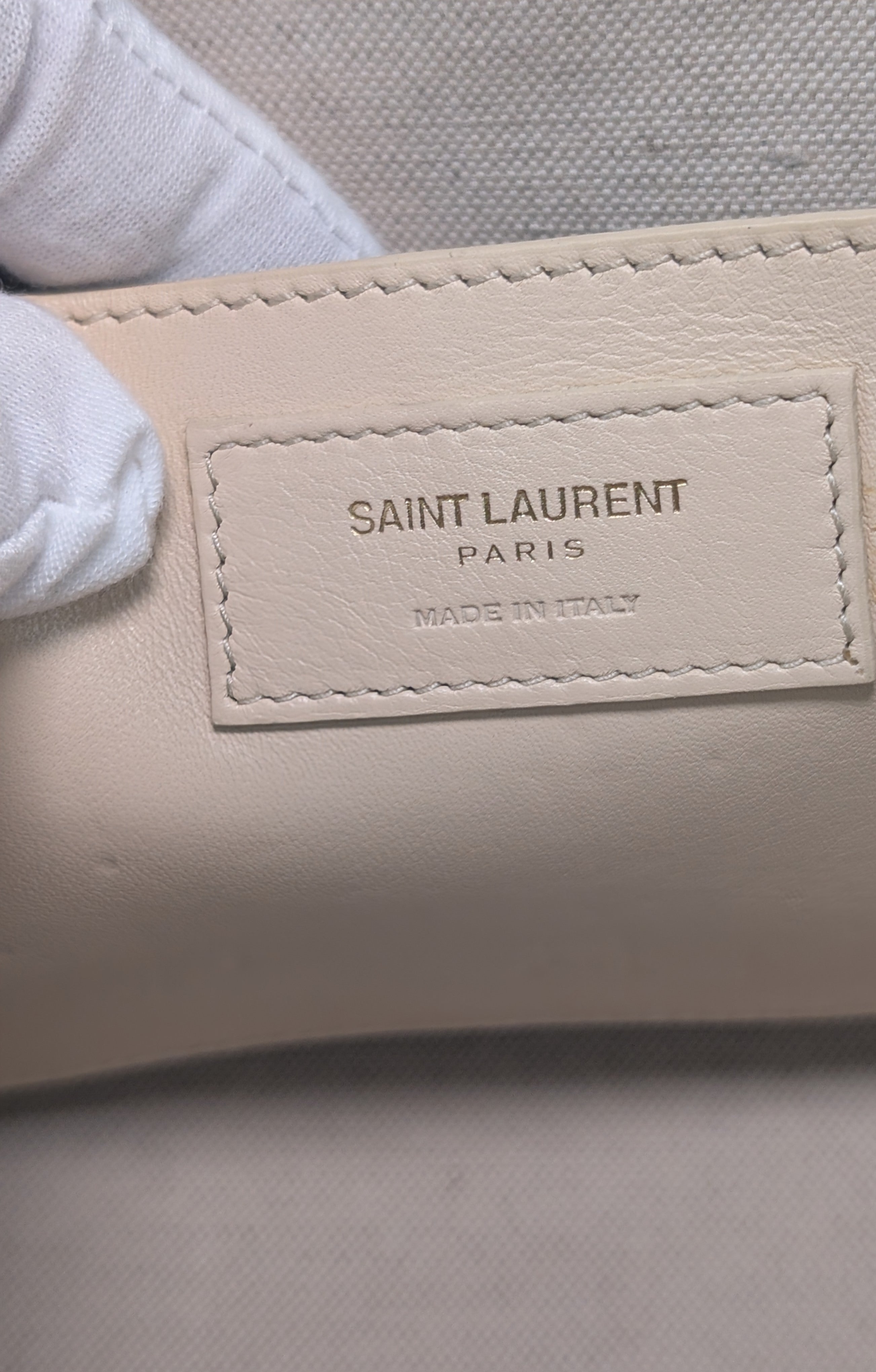 YSL Saint Laurent Light Brown Raffia Crochet Caba Tote Bag with Antiqued Gold Hardware