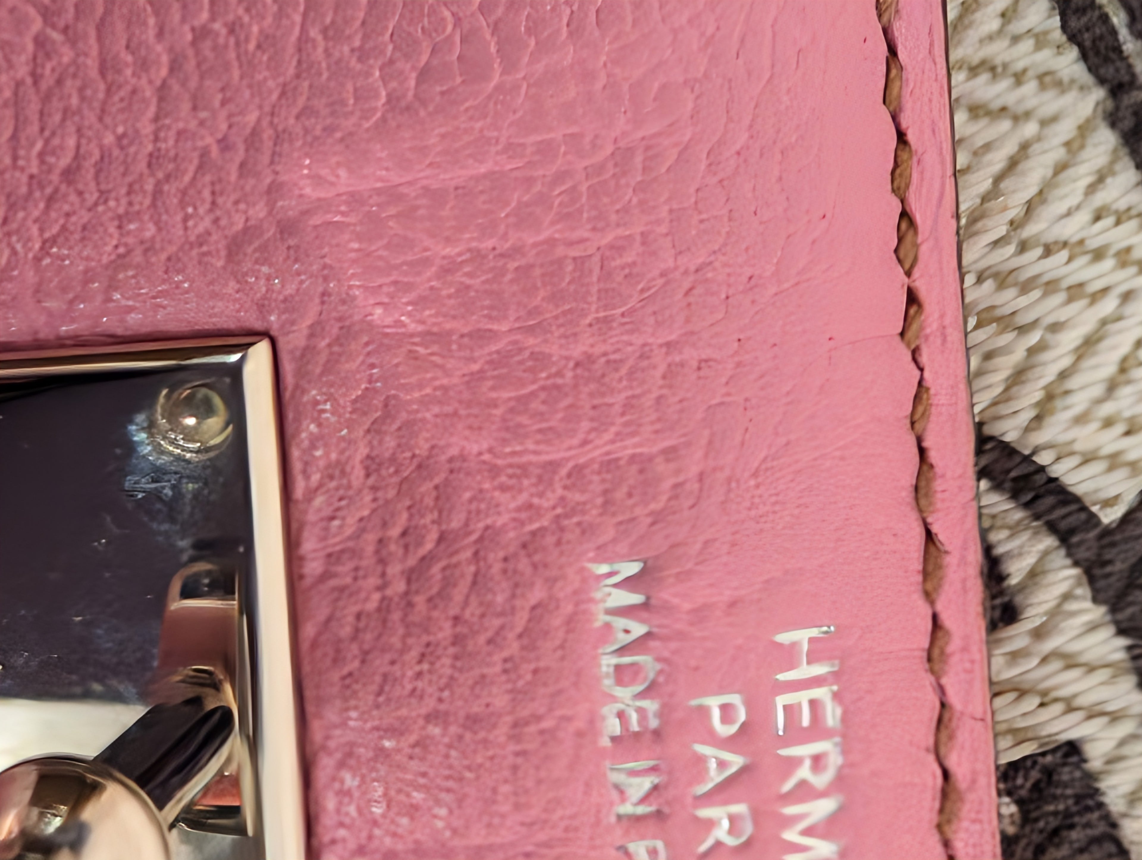 Hermes Pink Rose Kelly Compact Classique Wallet
