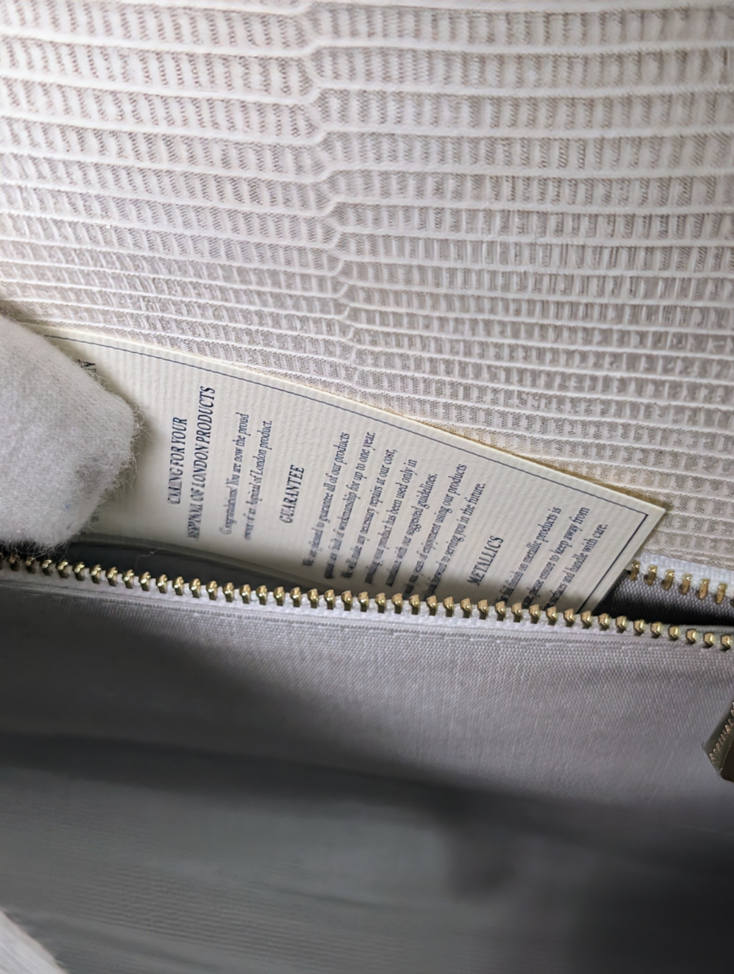 Aspinal of London Ivory White Lizard Embossed Calfskin Mini Mayfair Bag