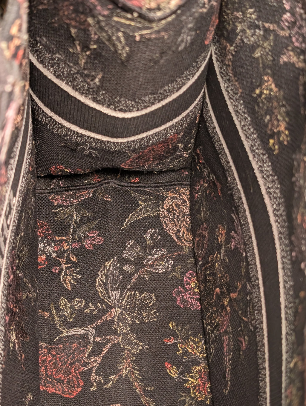 Christian Dior Black Floral Large Book Tote