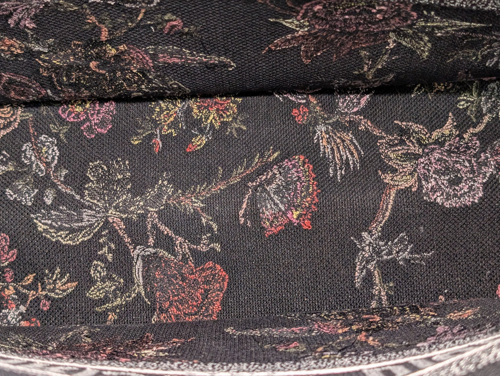Christian Dior Black Floral Large Book Tote