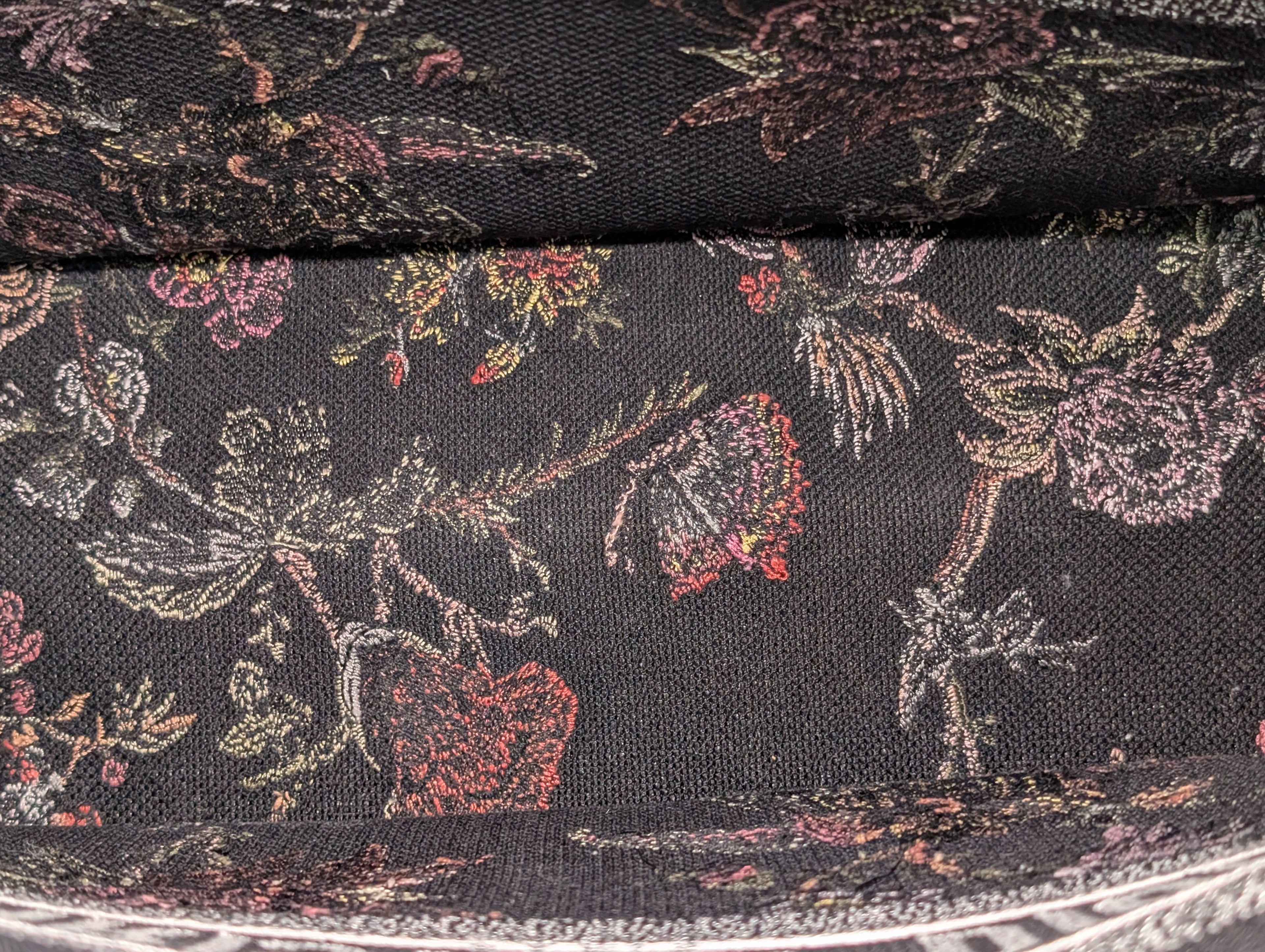 Christian Dior Black Floral Large Book Tote