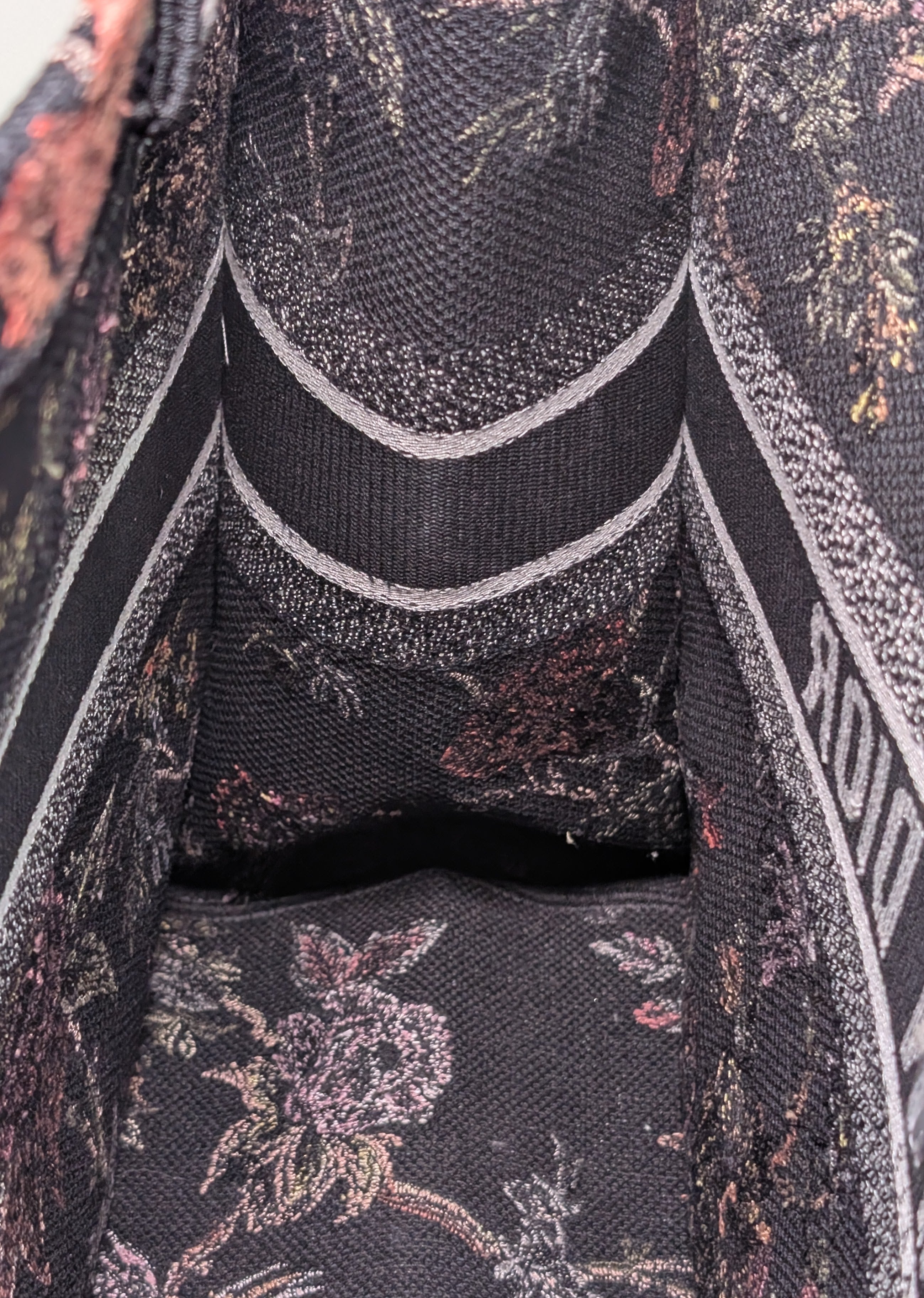 Christian Dior Black Floral Large Book Tote