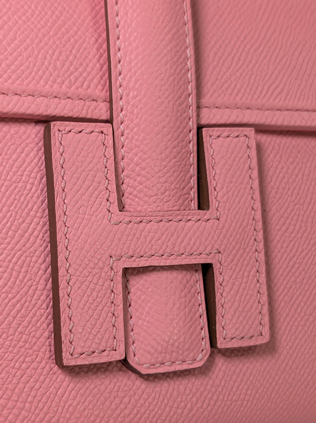 Hermès Rose Confetti Epsom Leather Jige Élan 29 Clutch