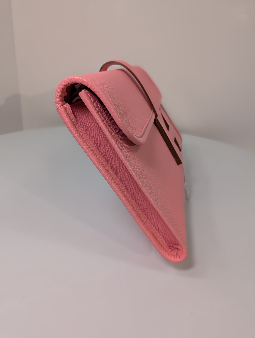 Hermès Rose Confetti Epsom Leather Jige Élan 29 Clutch