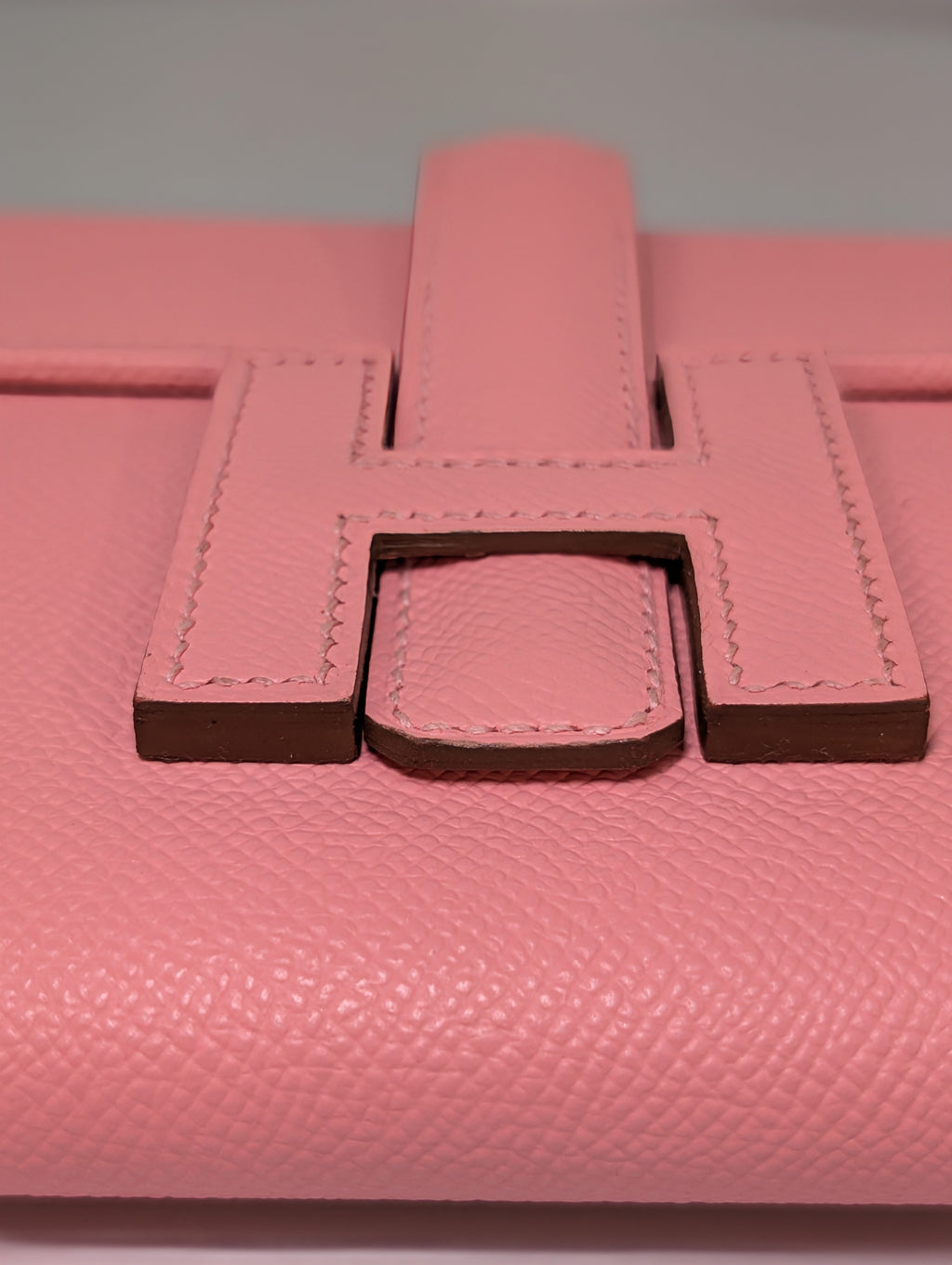 Hermès Rose Confetti Epsom Leather Jige Élan 29 Clutch